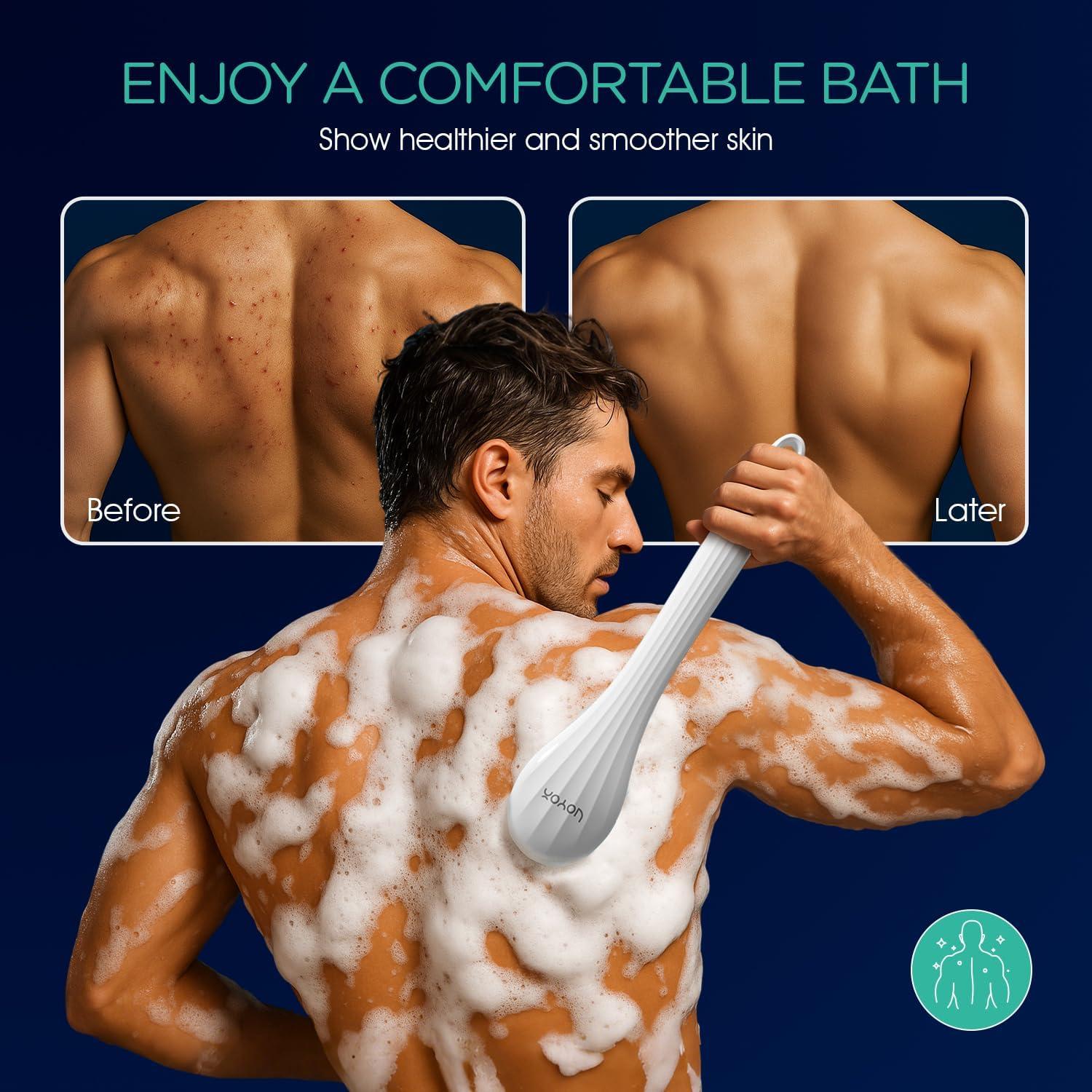 Cepillo Corporal Eléctrico VOYOR BC100 Azul, Exfoliante y Recargable