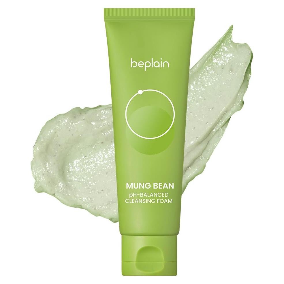 Espuma Limpiadora Facial Beplain Mung Bean 80ml - Sin Fragancia