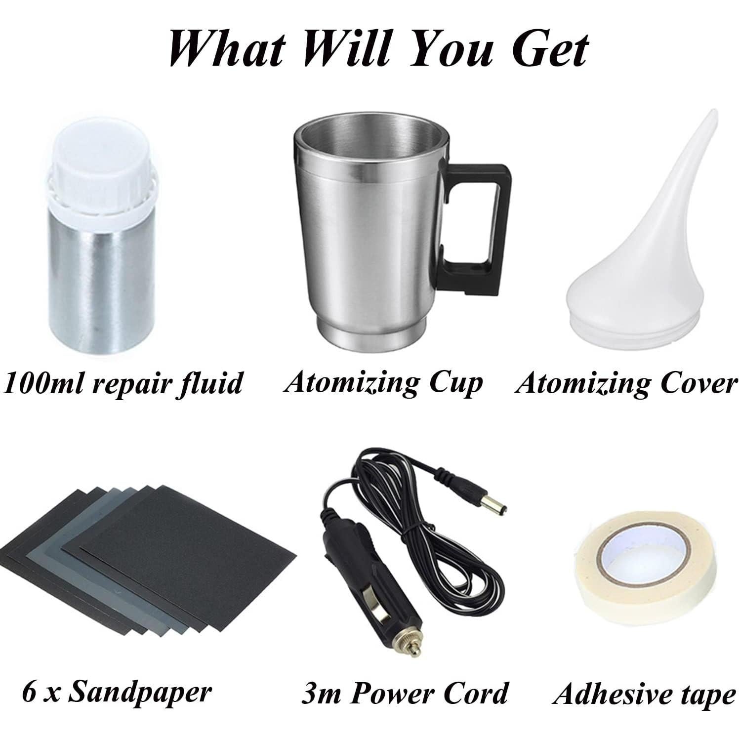 Kit de Pulido de Faros Ghguole CSF32 con 100 ml Restaurador