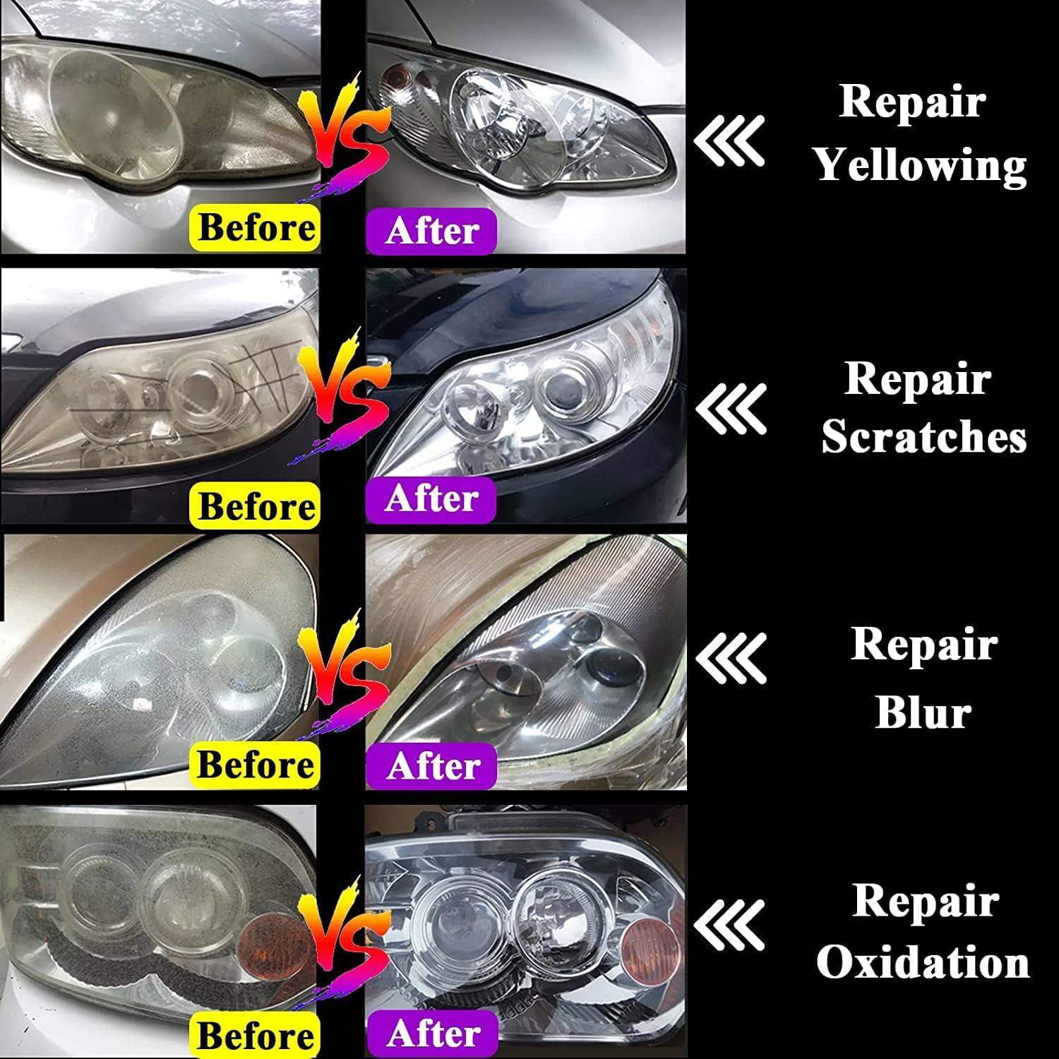 Kit de Pulido de Faros Ghguole CSF32 con 100 ml Restaurador