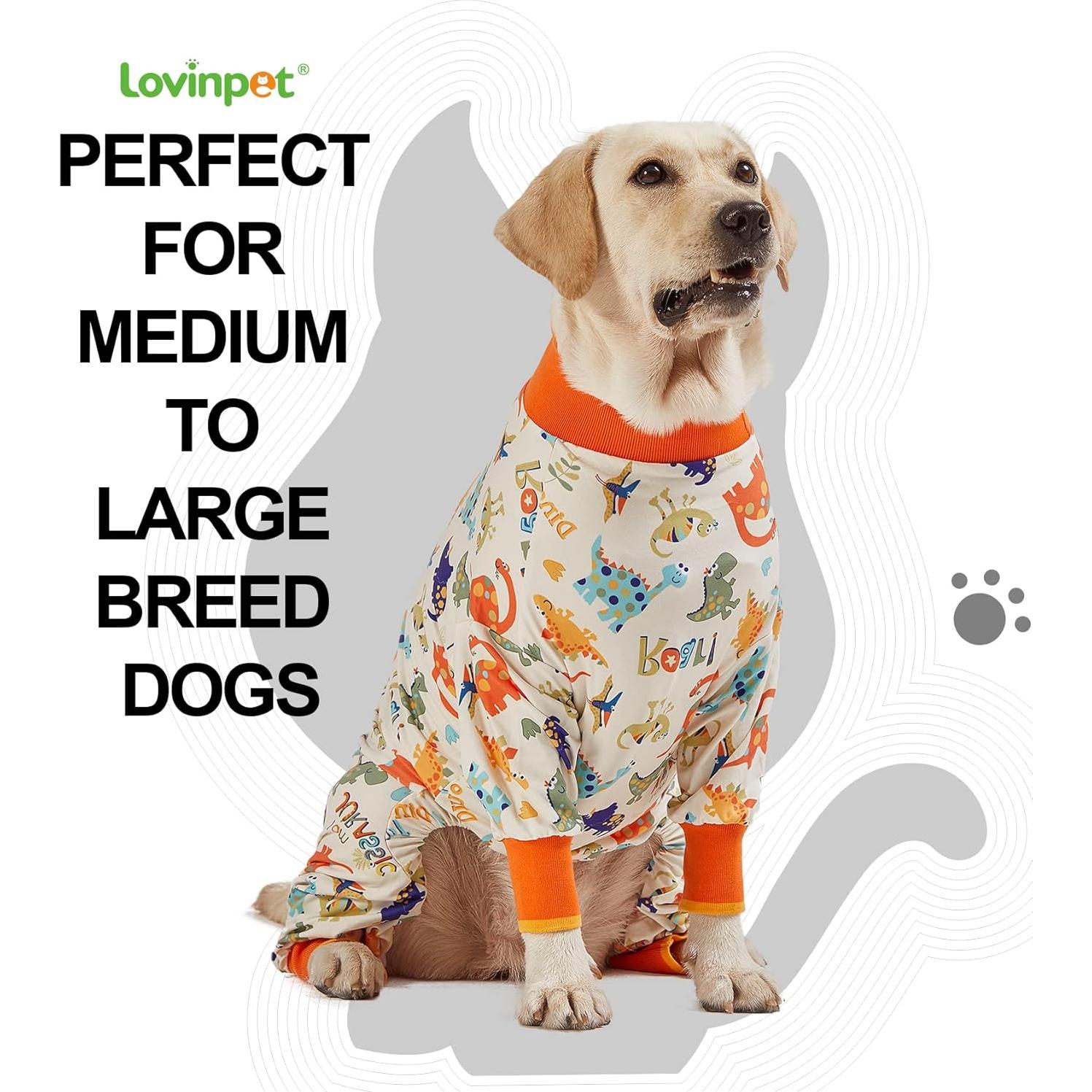 Pijama para Perros LovinPet Grande Anti Lamer Dinosaurios