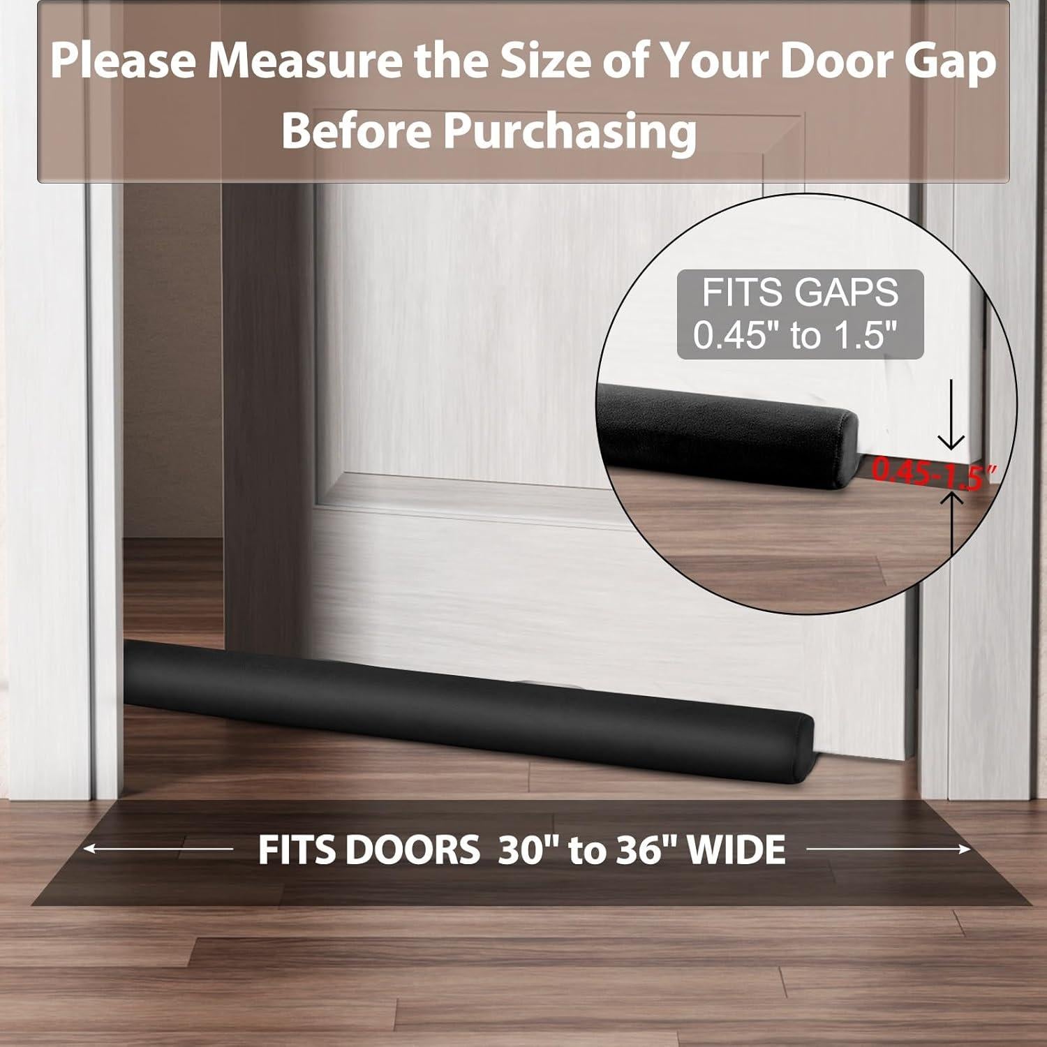 Tapón de Draft FOHOM para Puerta Inferior Ajustable 76-91 cm