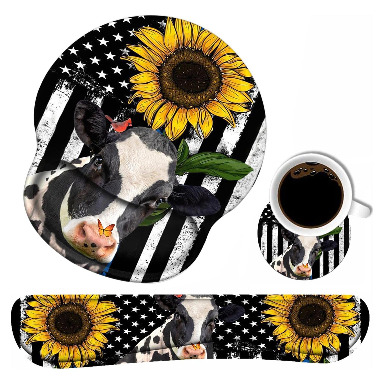 Juego de Reposamuñecas Ergonómico FVAENDHIO con Posavasos