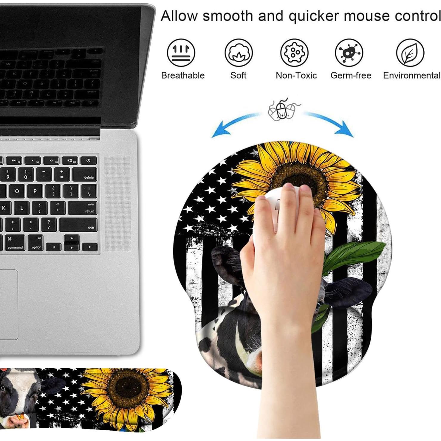 Juego de Reposamuñecas Ergonómico FVAENDHIO con Posavasos