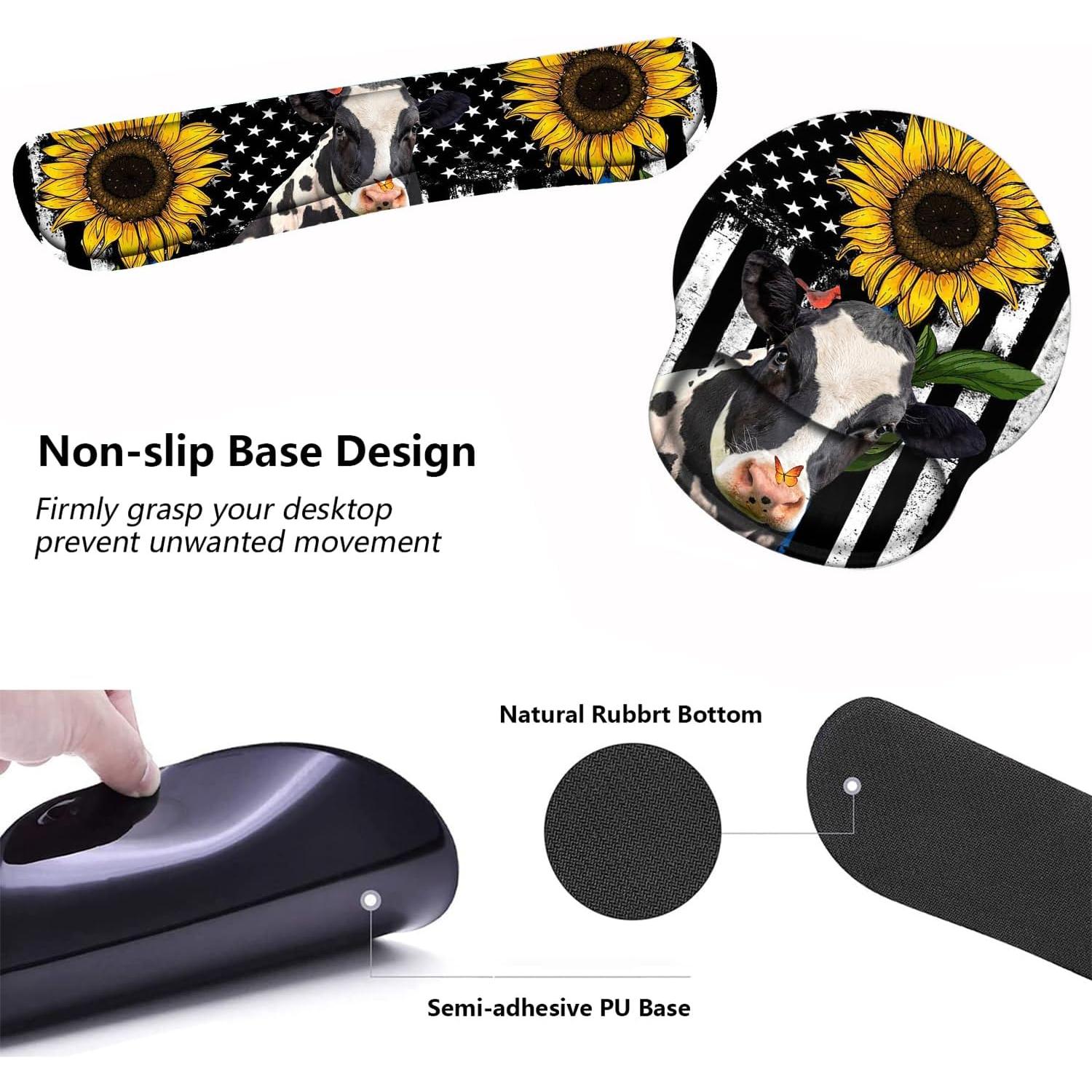 Juego de Reposamuñecas Ergonómico FVAENDHIO con Posavasos