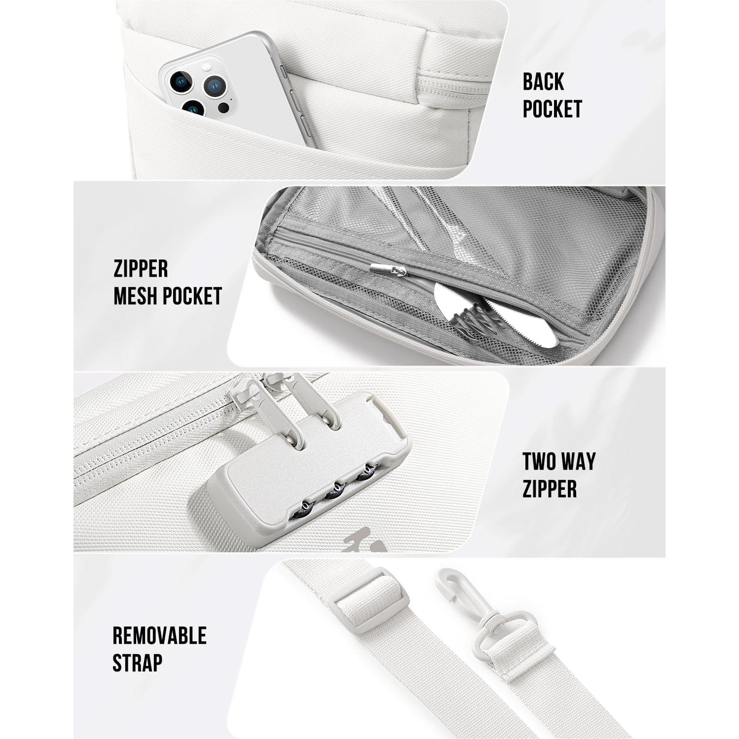 Bolsa de Almuerzo Aislante GLORIEROO Beige 8L Cerrable