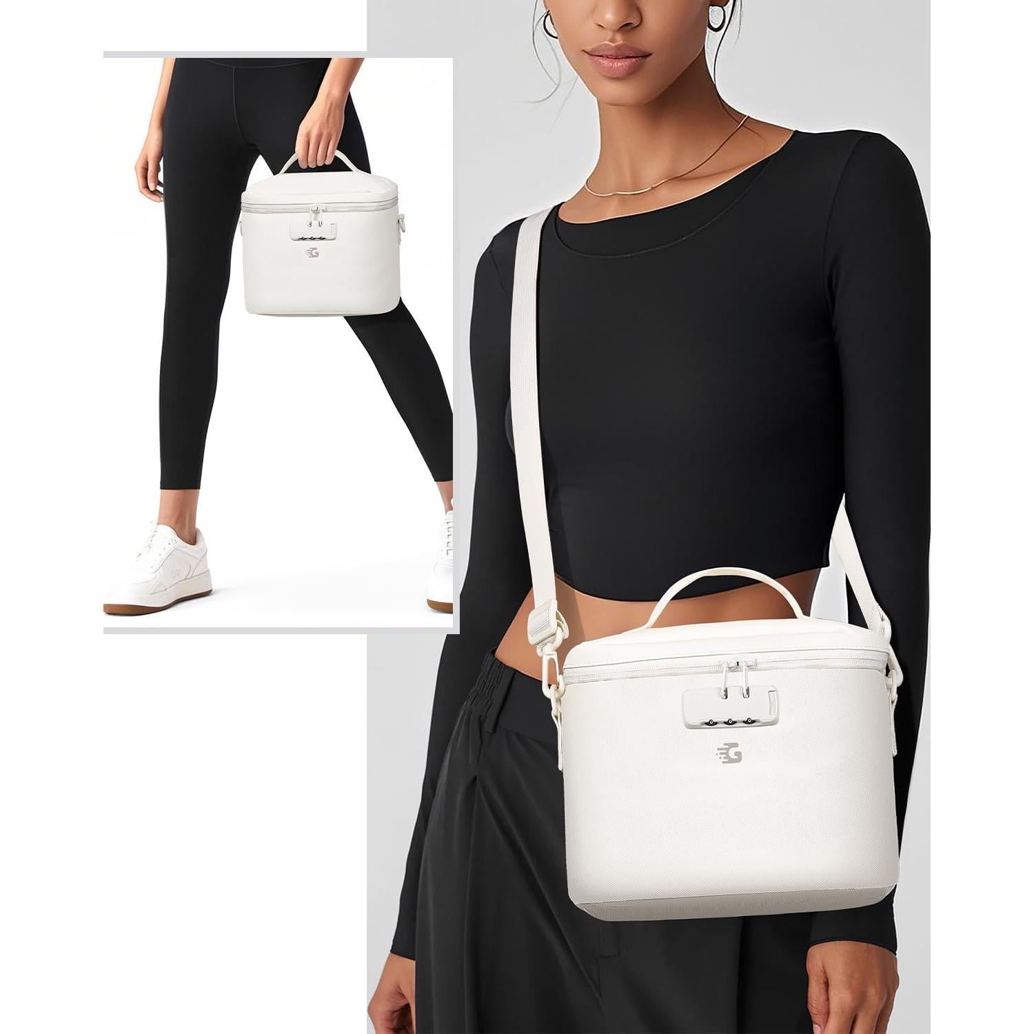 Bolsa de Almuerzo Aislante GLORIEROO Beige 8L Cerrable