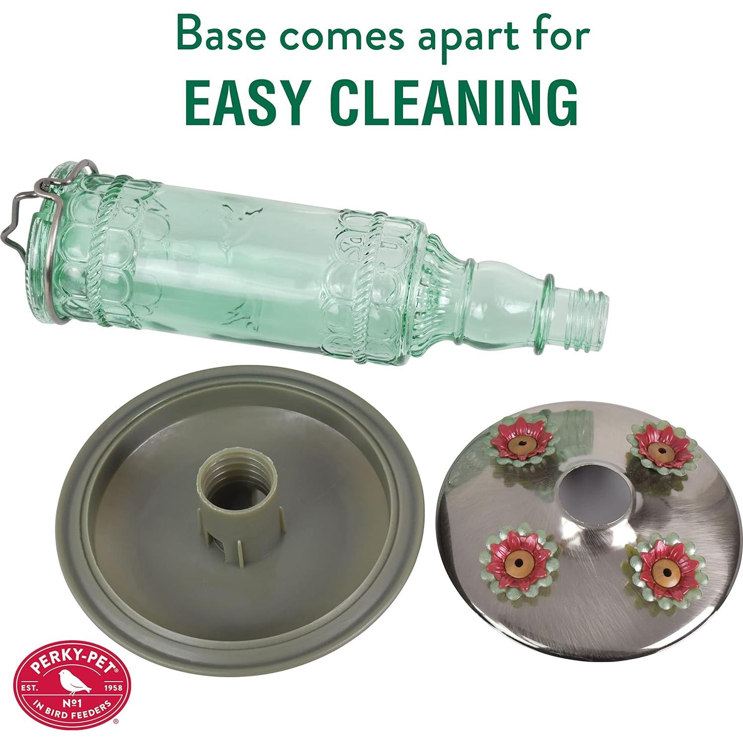 Alimentador de Colibríes Perky-Pet Vidrio Vintage 295 ml