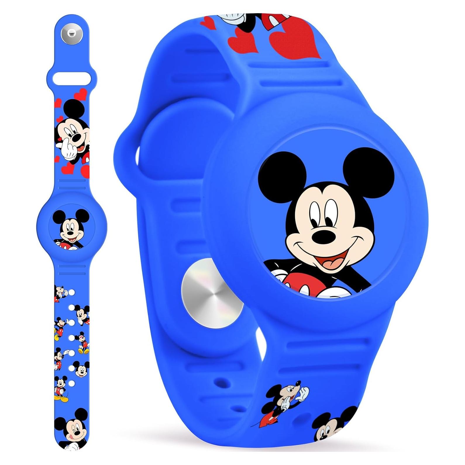 Pulsera Airtag Impermeable SlyCroko para Niños Azul 14-18 cm