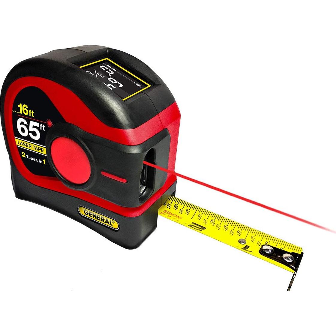 Medidor de Cinta Láser General Tools LTM2X 4.88m y 19.81m