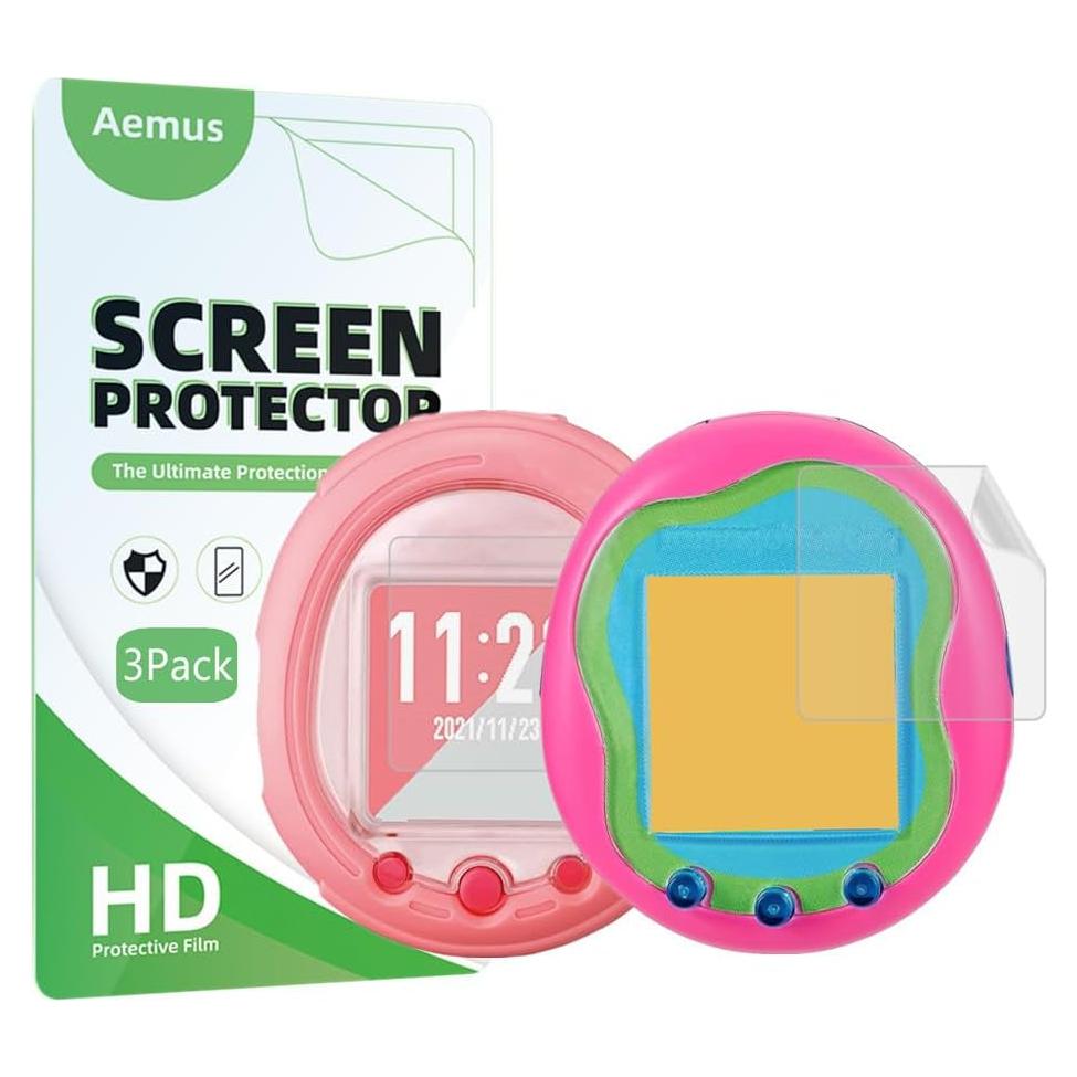 Protector de Pantalla PET para Tamagotchi Uni y Smart - 3 Pzas