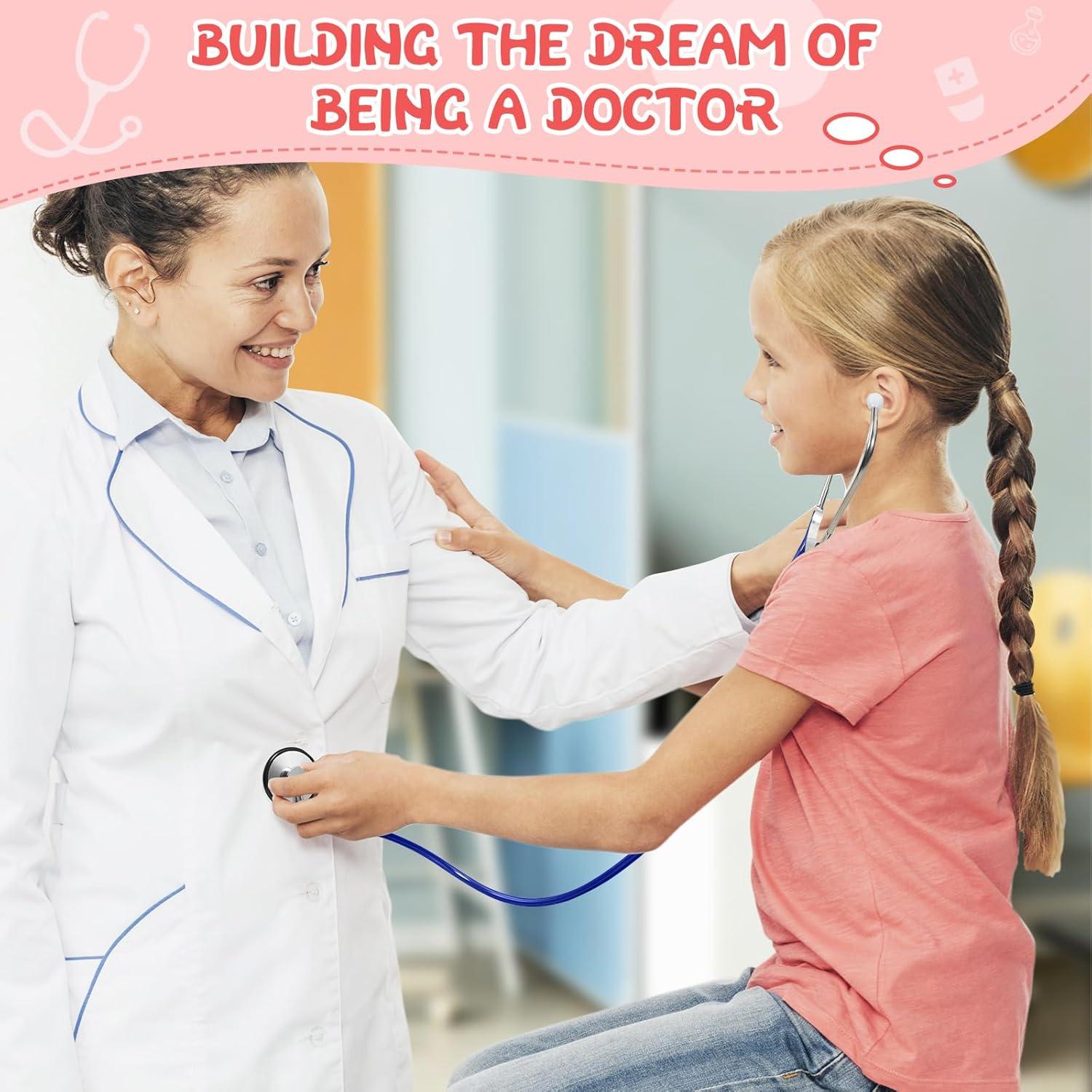 Estetoscopio Real para Niños ERDOGLY Rosa - Juguete Médico