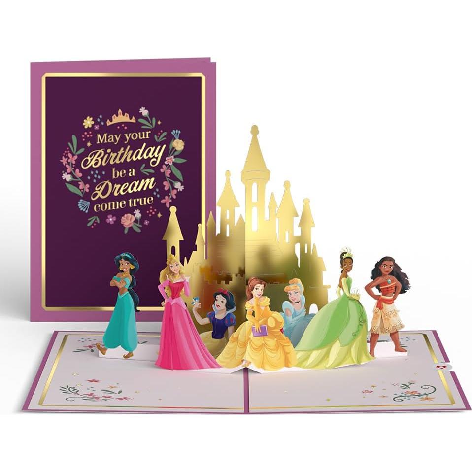 Tarjeta Pop-Up de Cumpleaños Lovepop Princesa Disney 12.7x17.8cm