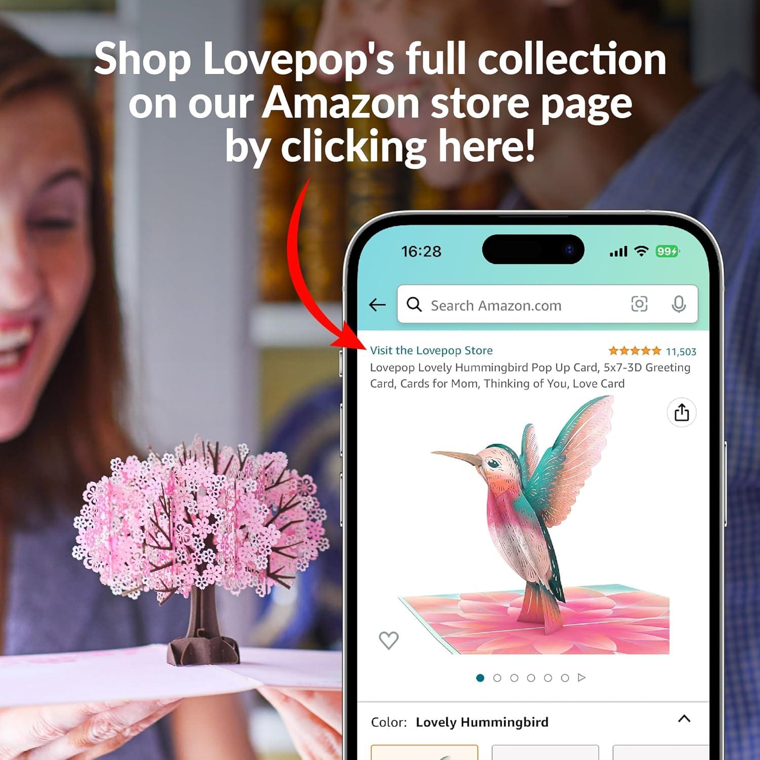 Tarjeta Pop-Up de Cumpleaños Lovepop Princesa Disney 12.7x17.8cm