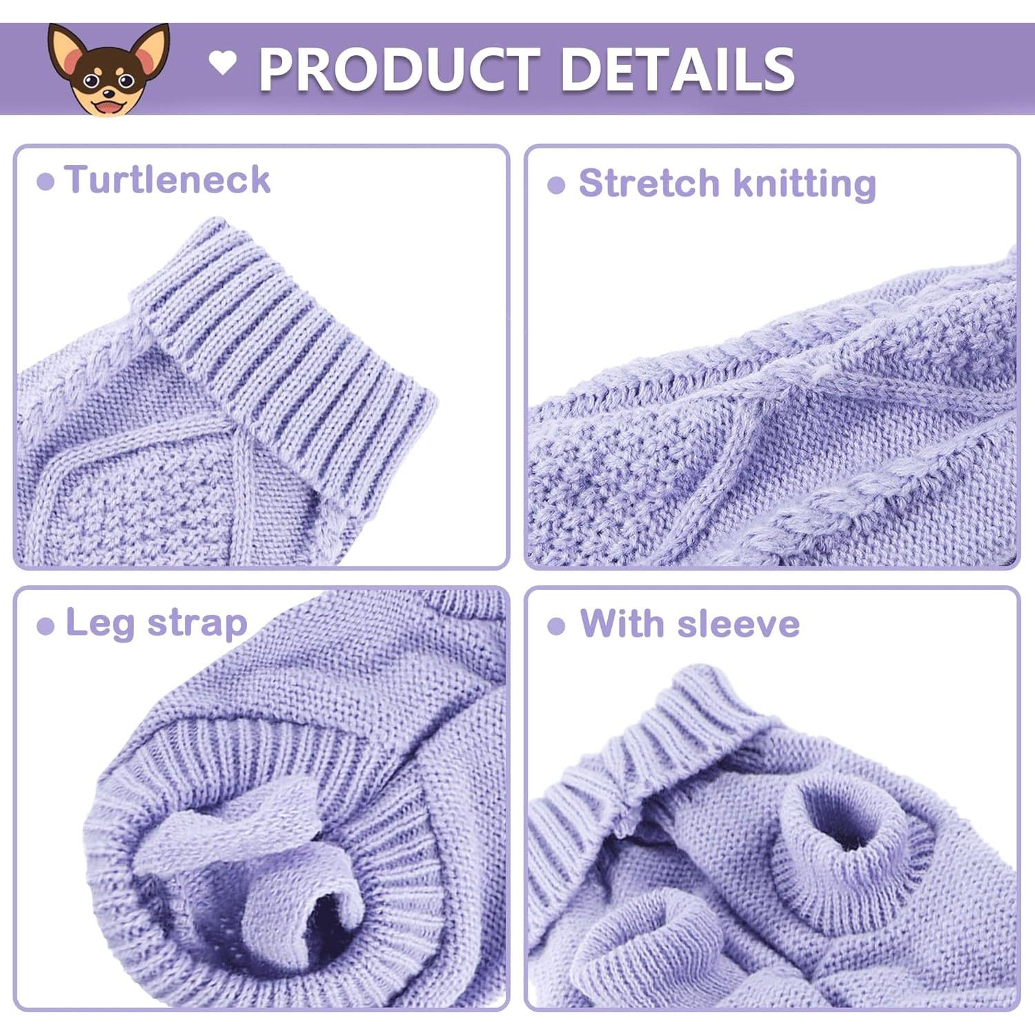 Suéter para Perros Kallfir's Cutie XX-Pequeño Cuello Alto