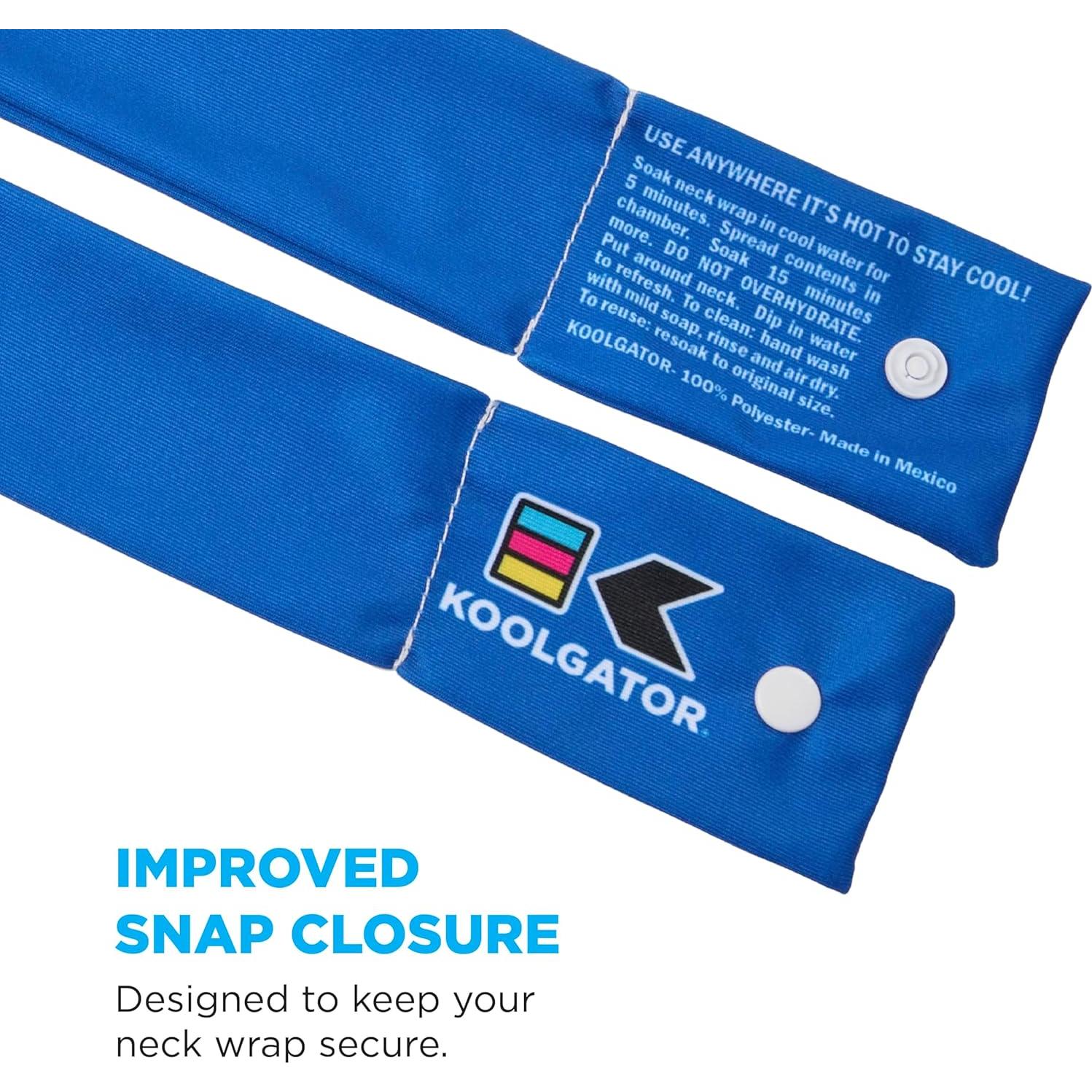 Pañuelo Enfriador KOOLGATOR para el Cuello - Paisley Azul y Rojo
