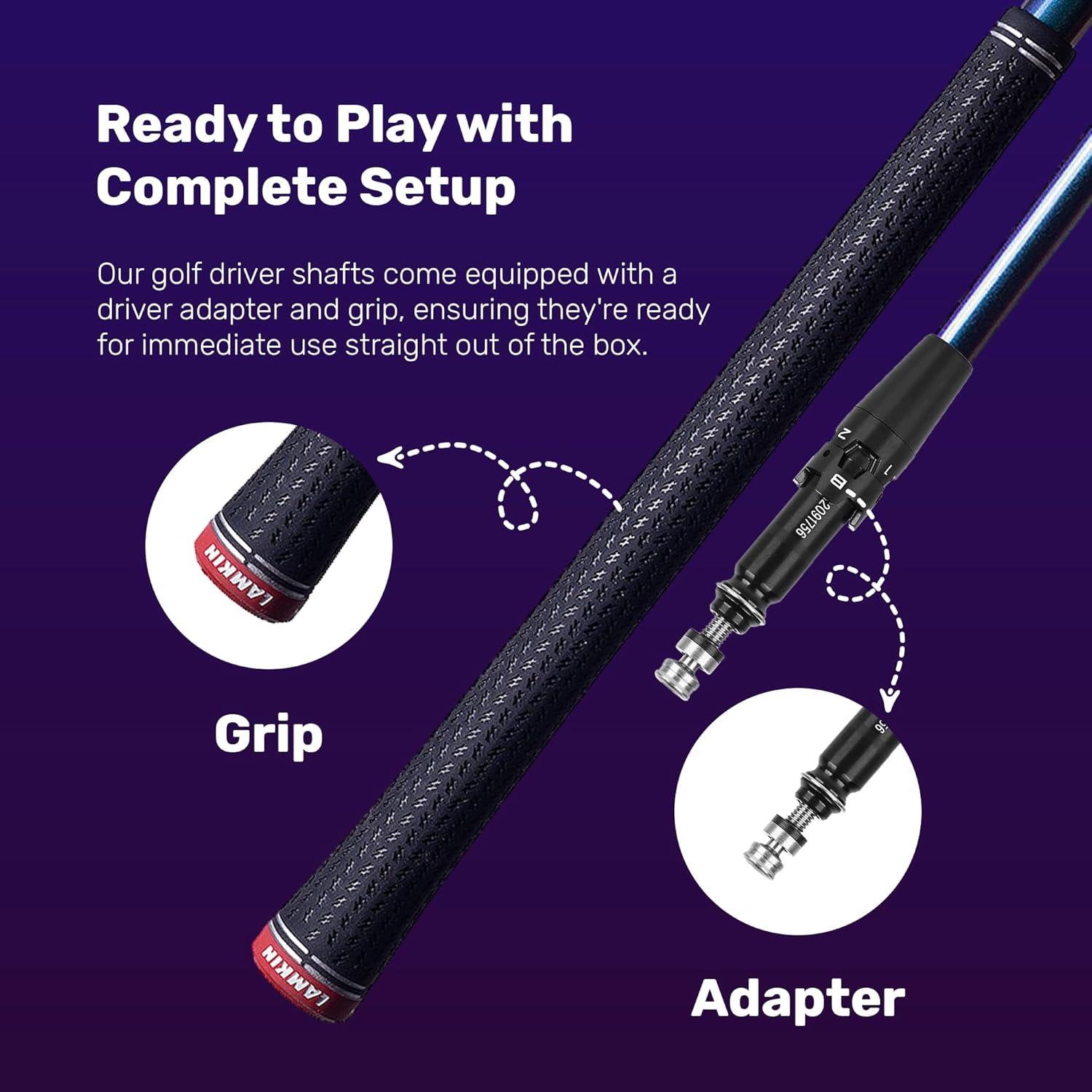 Eje de Driver de Golf NEWTON Motion Fibra de Carbono 2 Puntos