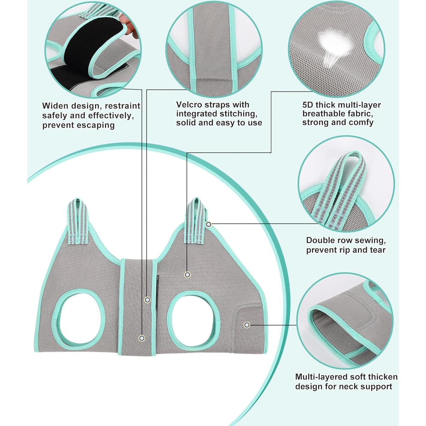 Hamaca para Acicalamiento de Perros Kkiimatt XXS Gris 4-9in