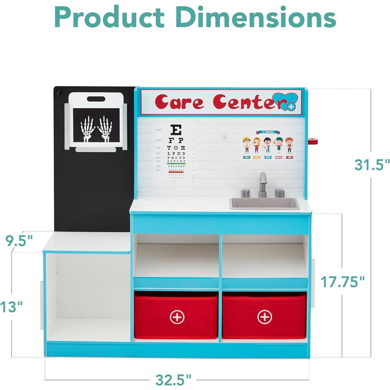 Juego de Simulación Consultorio Médico Mejor Opción 20 Piezas Azul