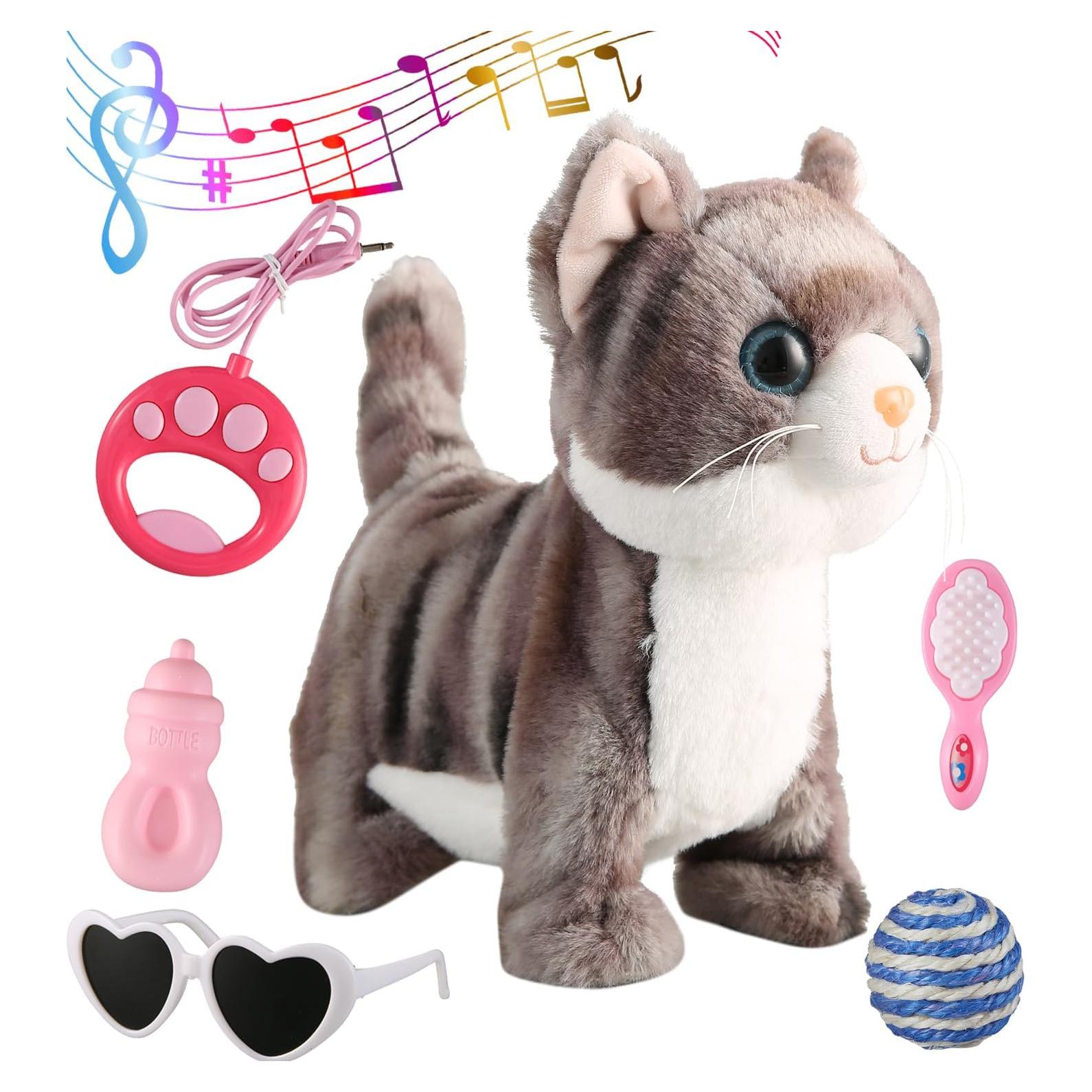 Gato Robot Caminante WANGLIANJIN Gris con Control Remoto