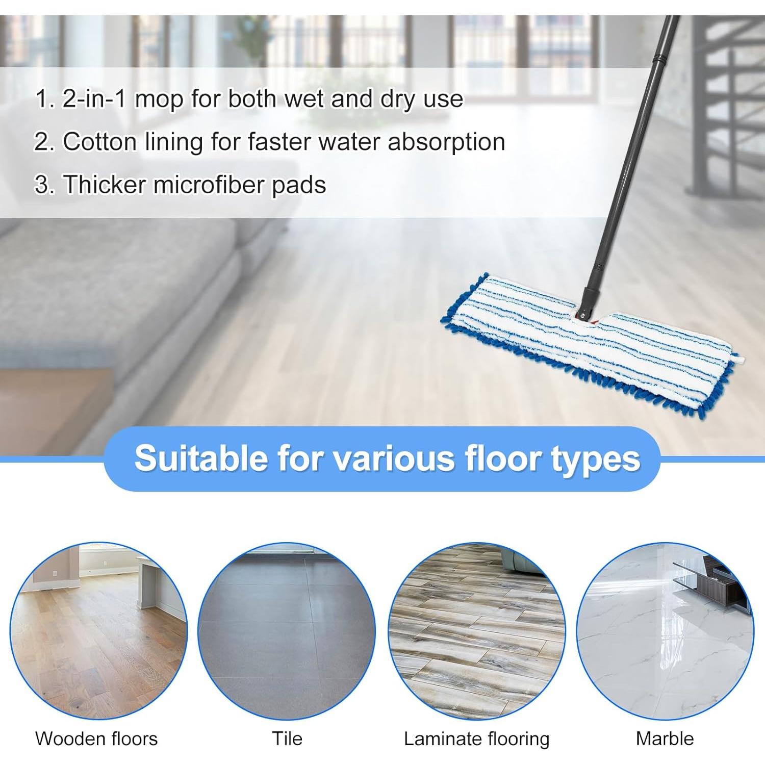 Reemplazos de Cabezas de Mopa O-Cedar Doble Acción 3 Unidades