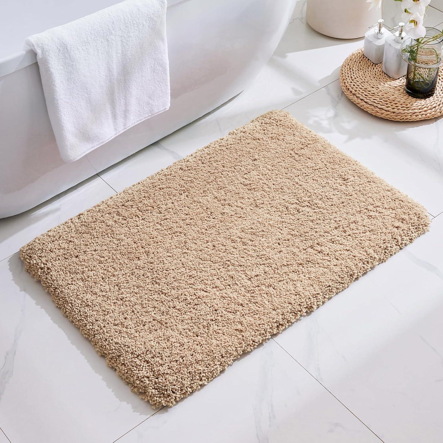 Alfombra de Baño Antideslizante Disolla 43x61 cm Beige Suave