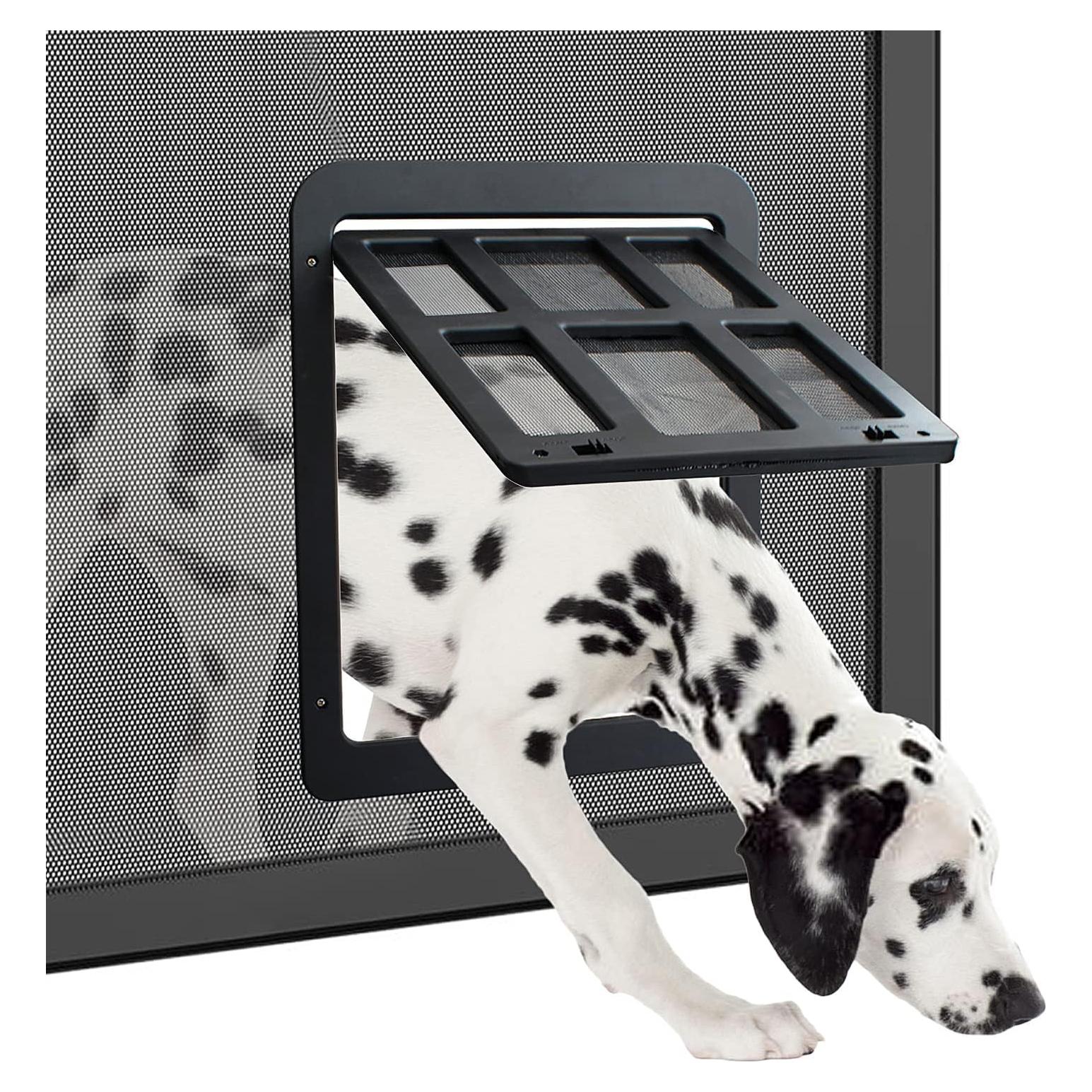 Puerta para Perros K&L Pet 28.5x36.5cm Magnética Negra