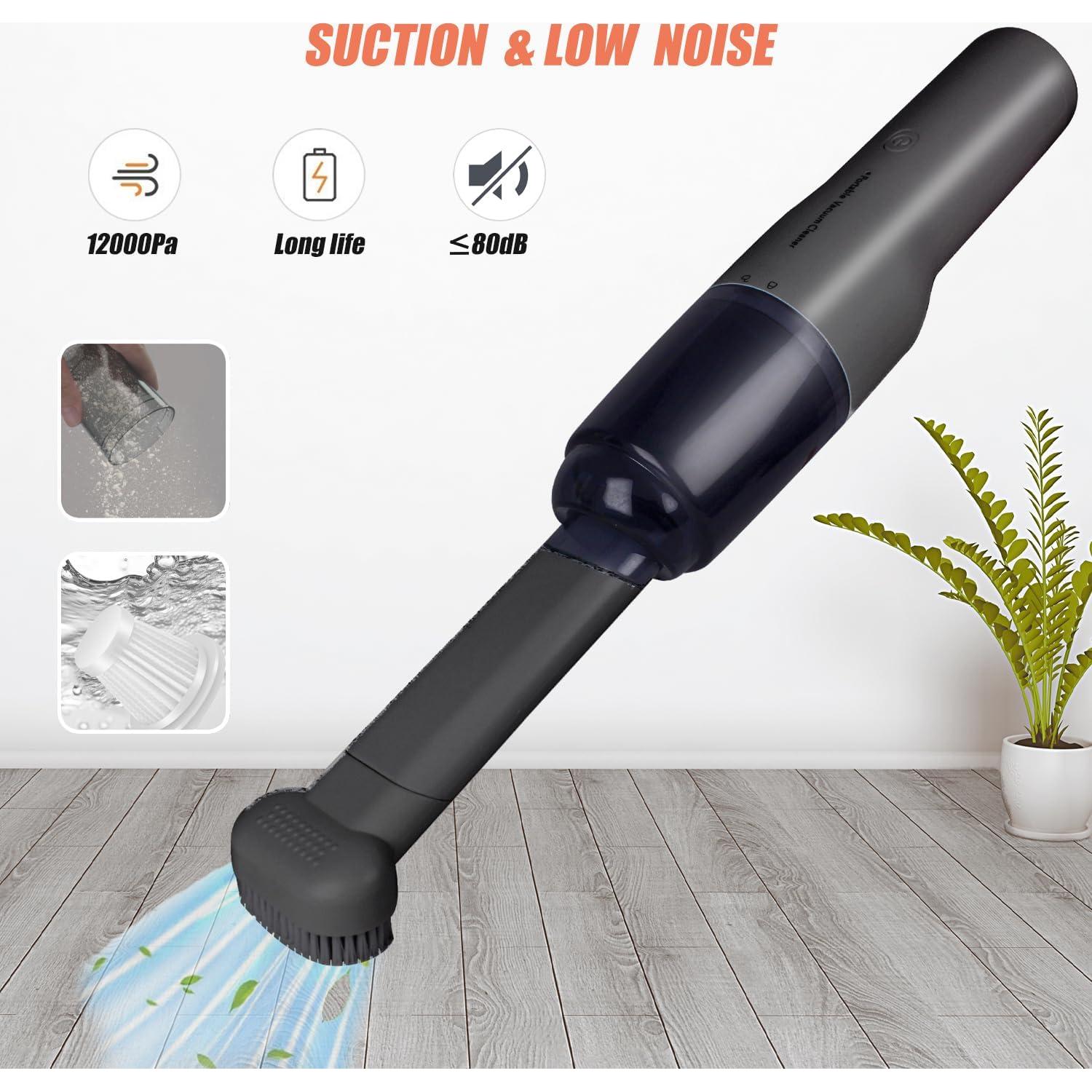 Aspiradora de Mano Inalámbrica YUNYILAN 580-E 12000Pa USB