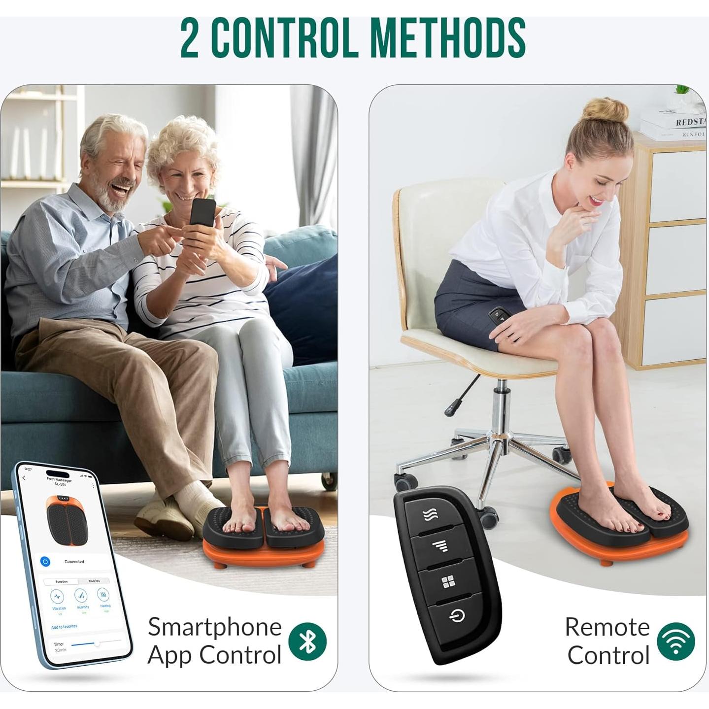 Masajeador de pies eléctrico Snailax SL-591-APP con calor