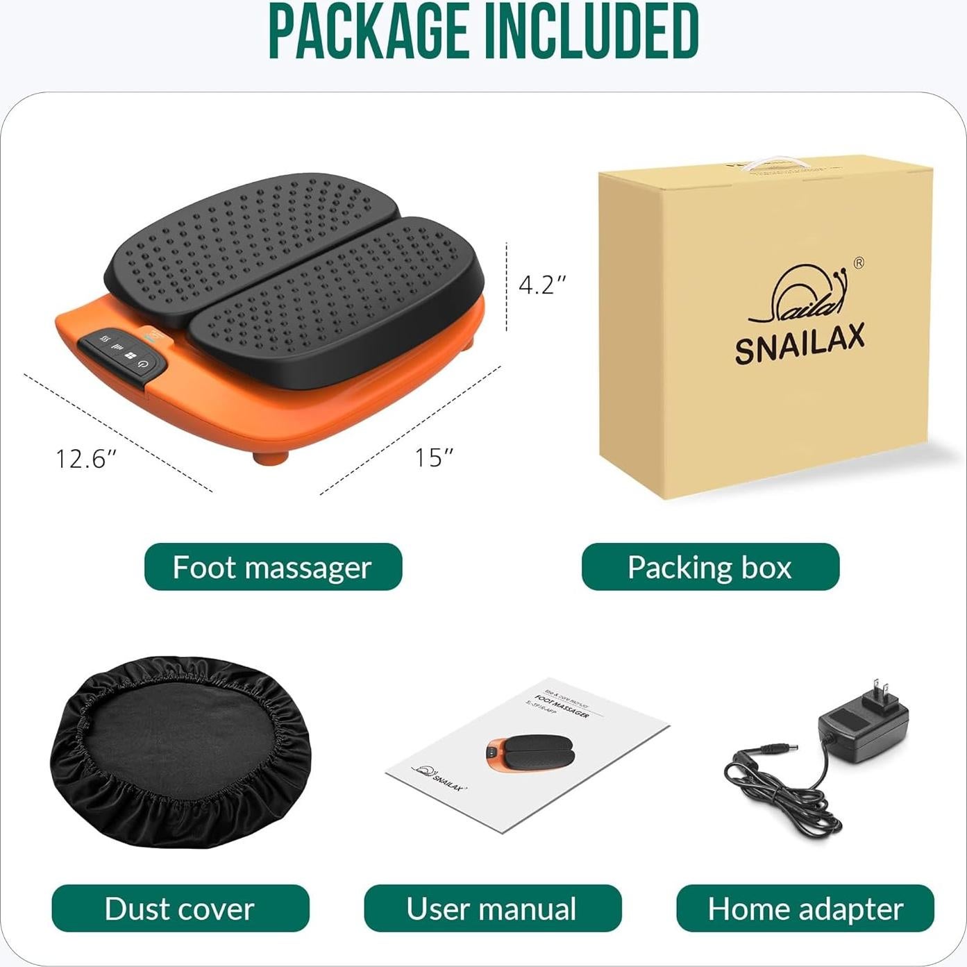 Masajeador de pies eléctrico Snailax SL-591-APP con calor