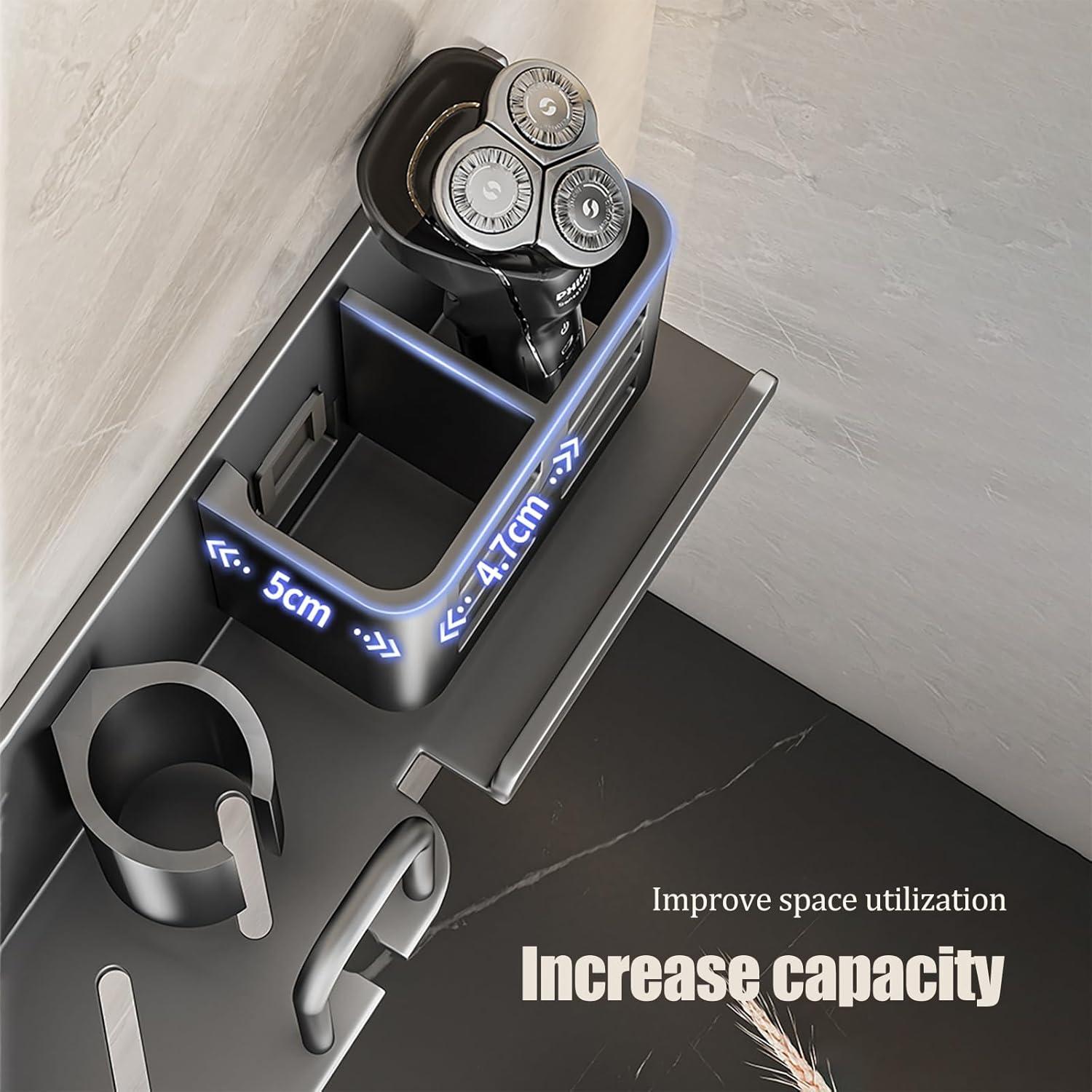 Soporte de cepillo de dientes eléctrico YESENT 2 ranuras 2 tazas