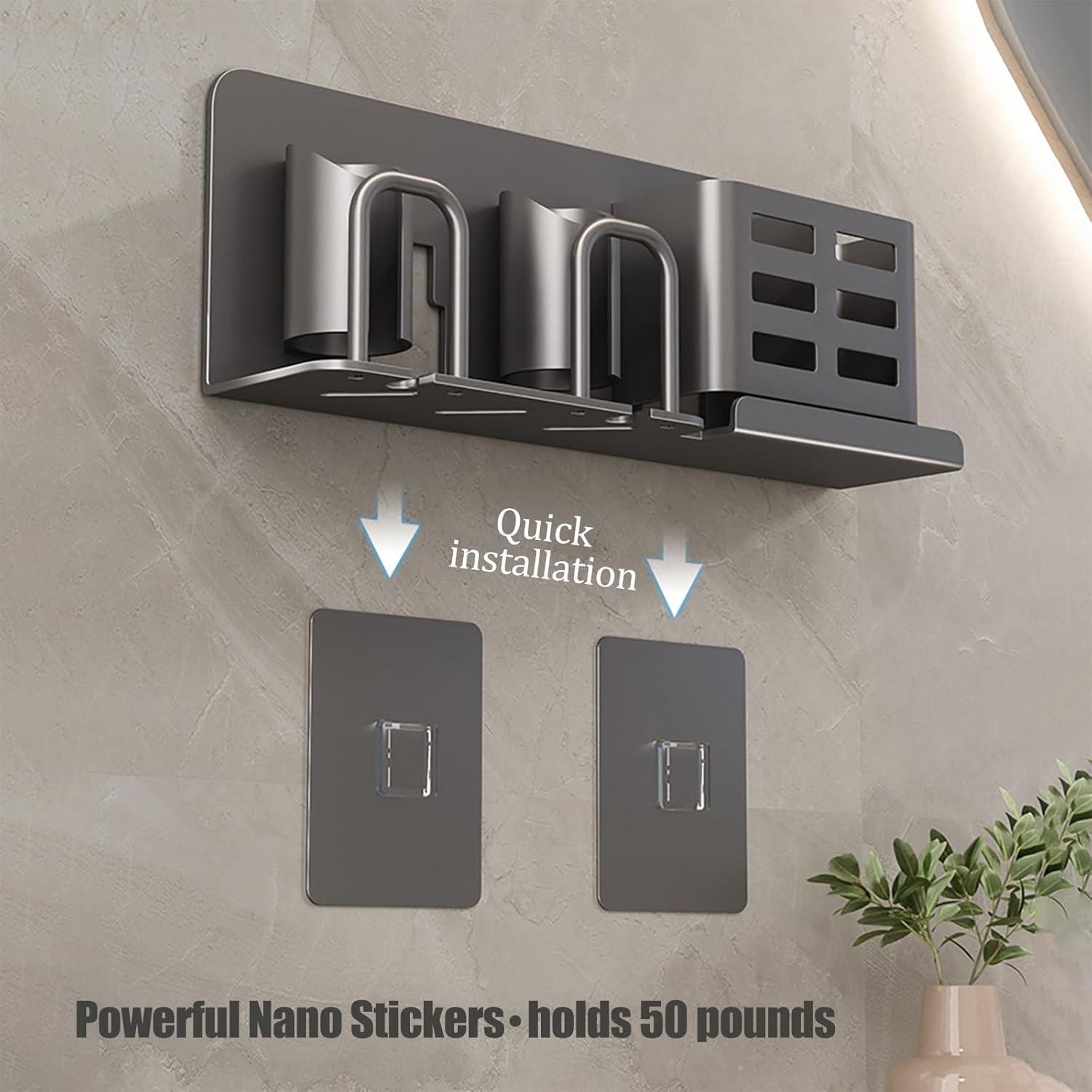 Soporte de cepillo de dientes eléctrico YESENT 2 ranuras 2 tazas