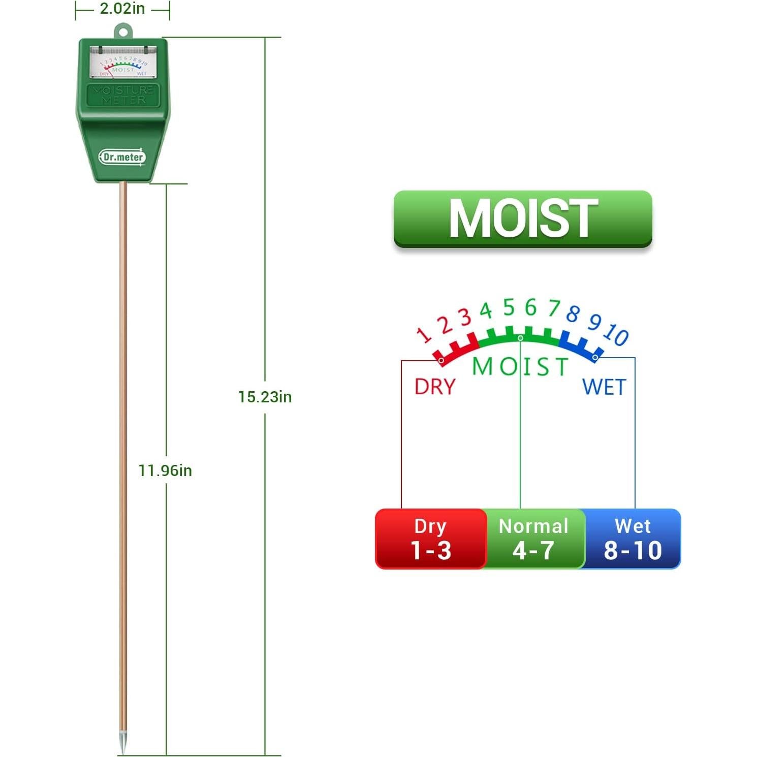 Medidor de Humedad del Suelo Dr.meter S10 Plus - Sin Batería