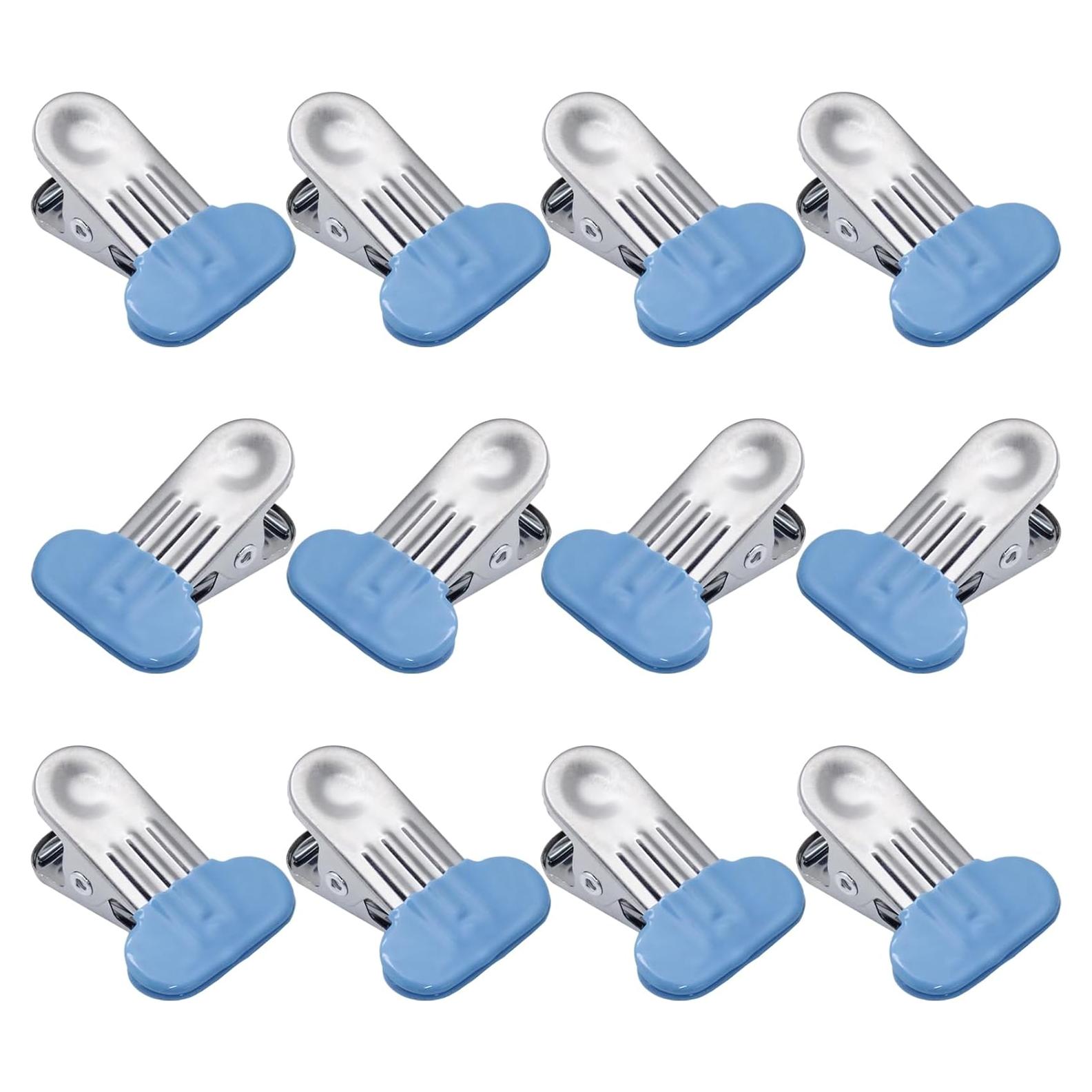 Paquete de 12 Clips para Bolsas PHITUODA 3.8 cm Azul