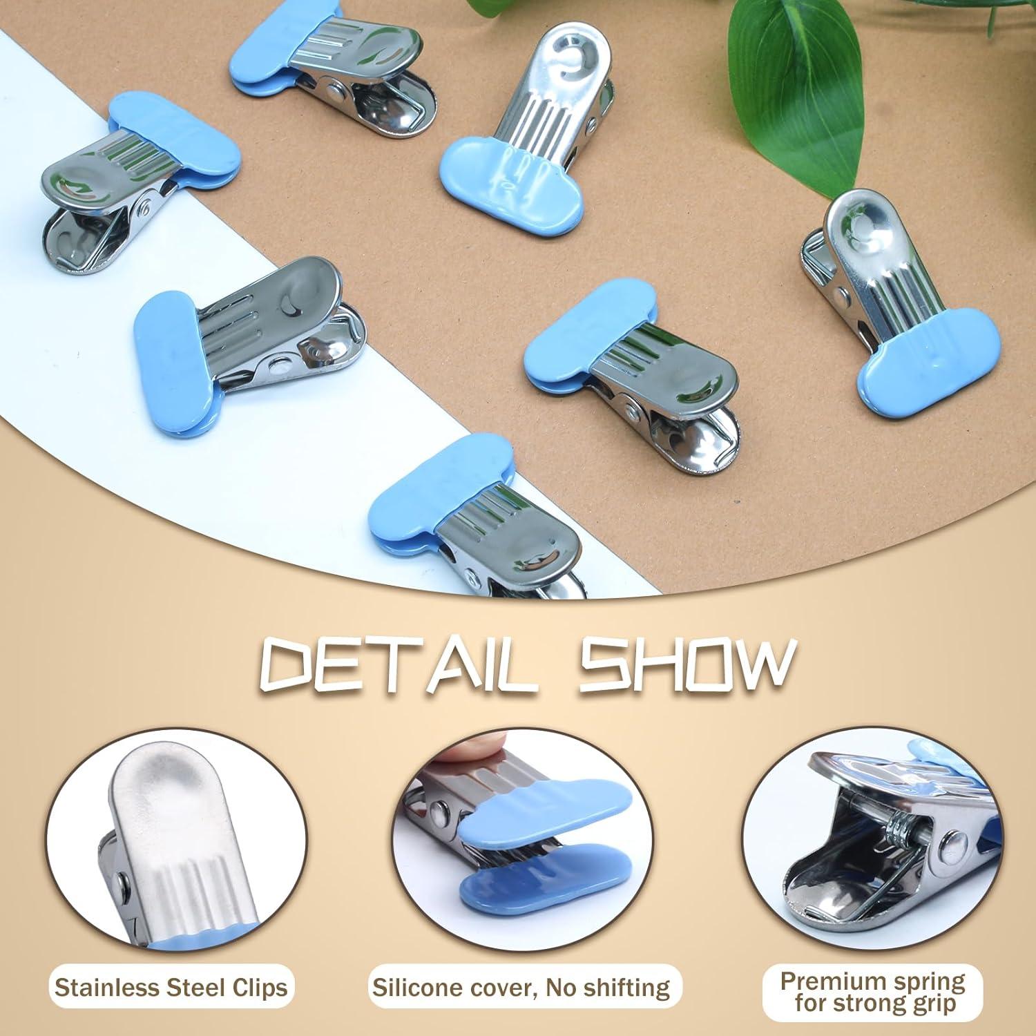 Paquete de 12 Clips para Bolsas PHITUODA 3.8 cm Azul