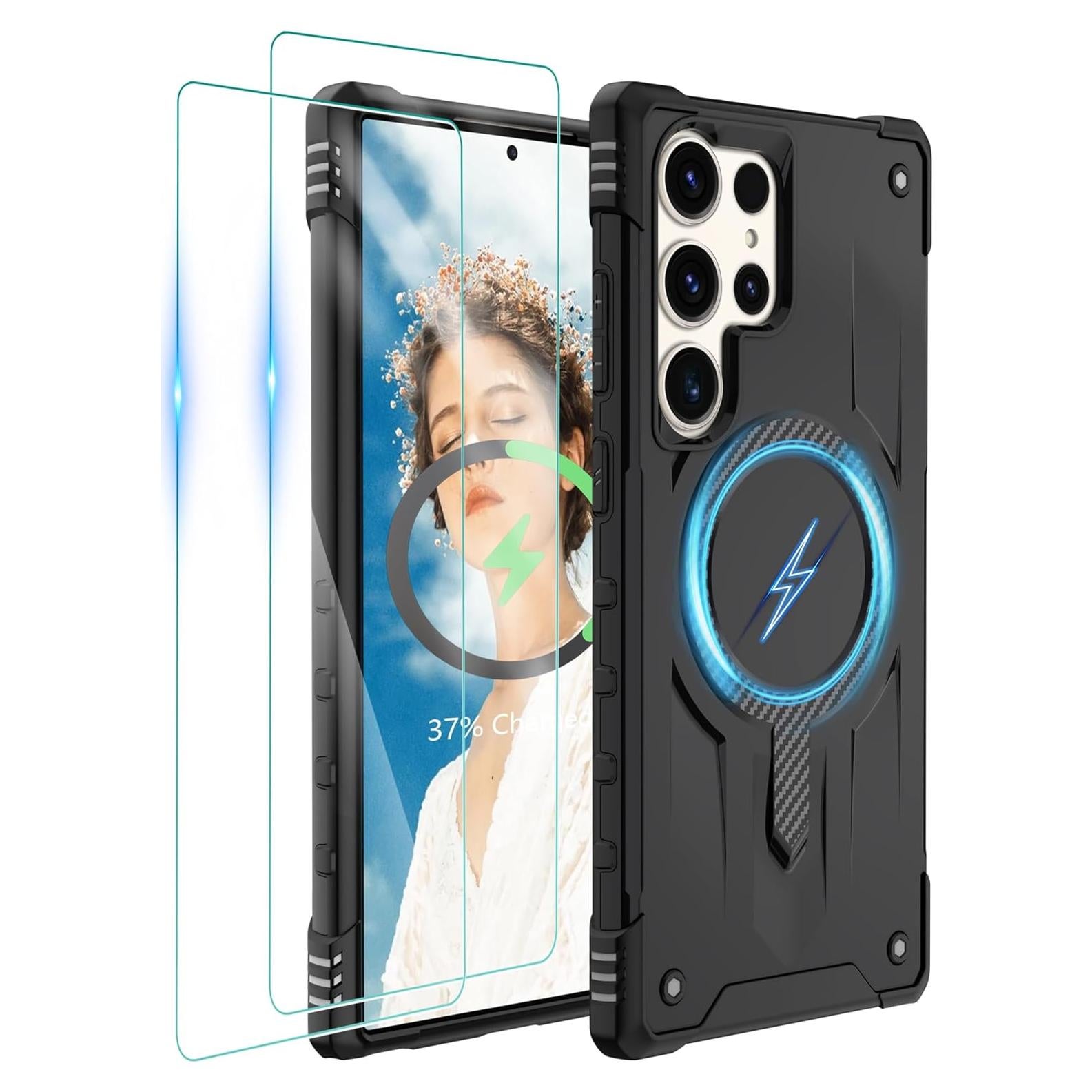 Funda Gritup para Samsung Galaxy S23 Ultra con Magsafe, Negro