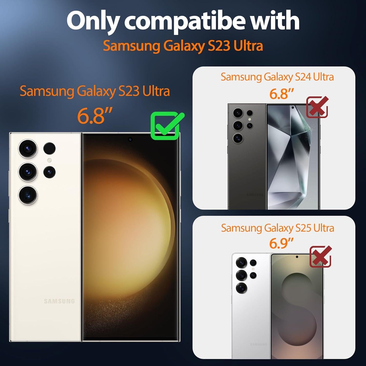 Funda Gritup para Samsung Galaxy S23 Ultra con Magsafe, Negro