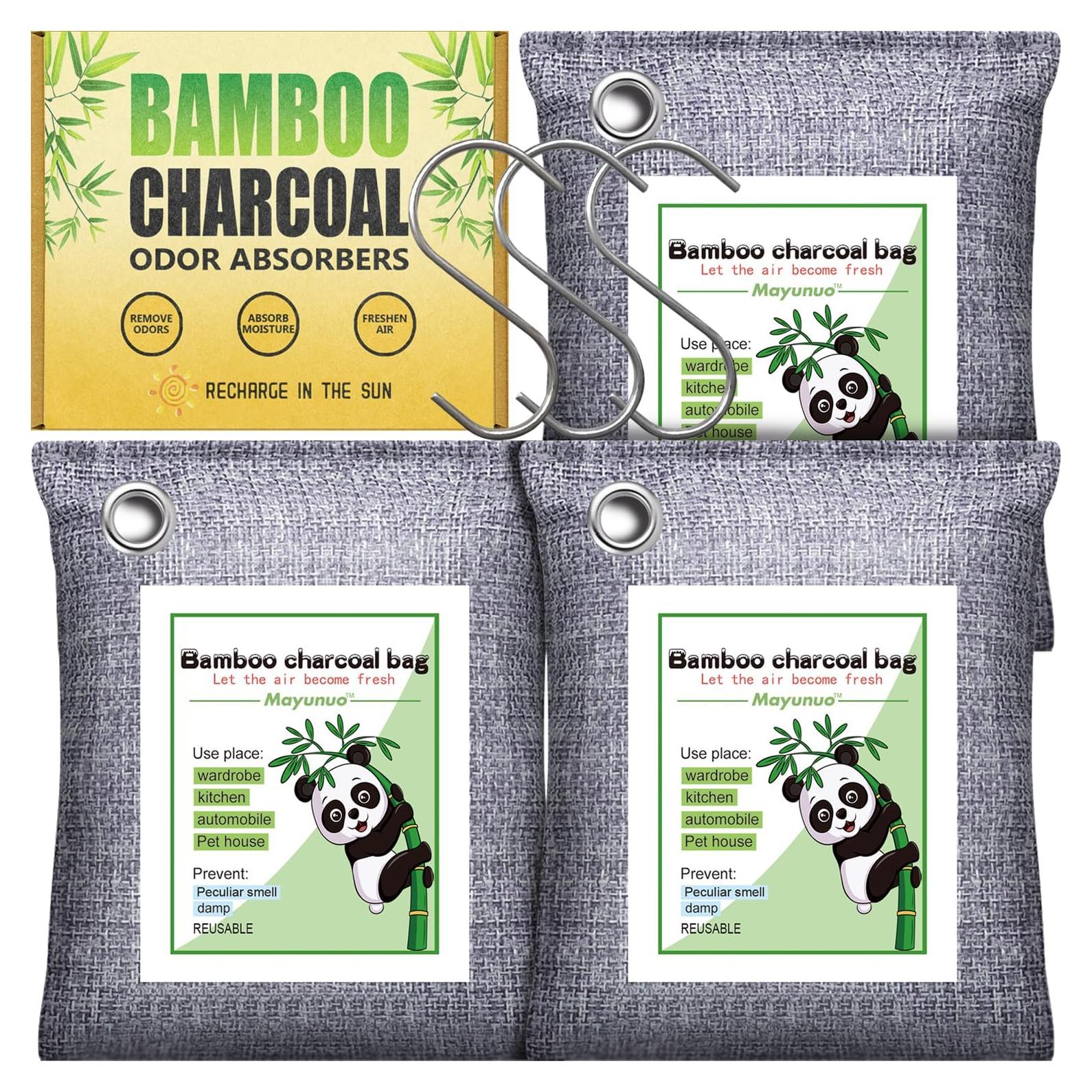 Absorbente de Olores de Carbón Activado Mayunuo - Paquete de 3