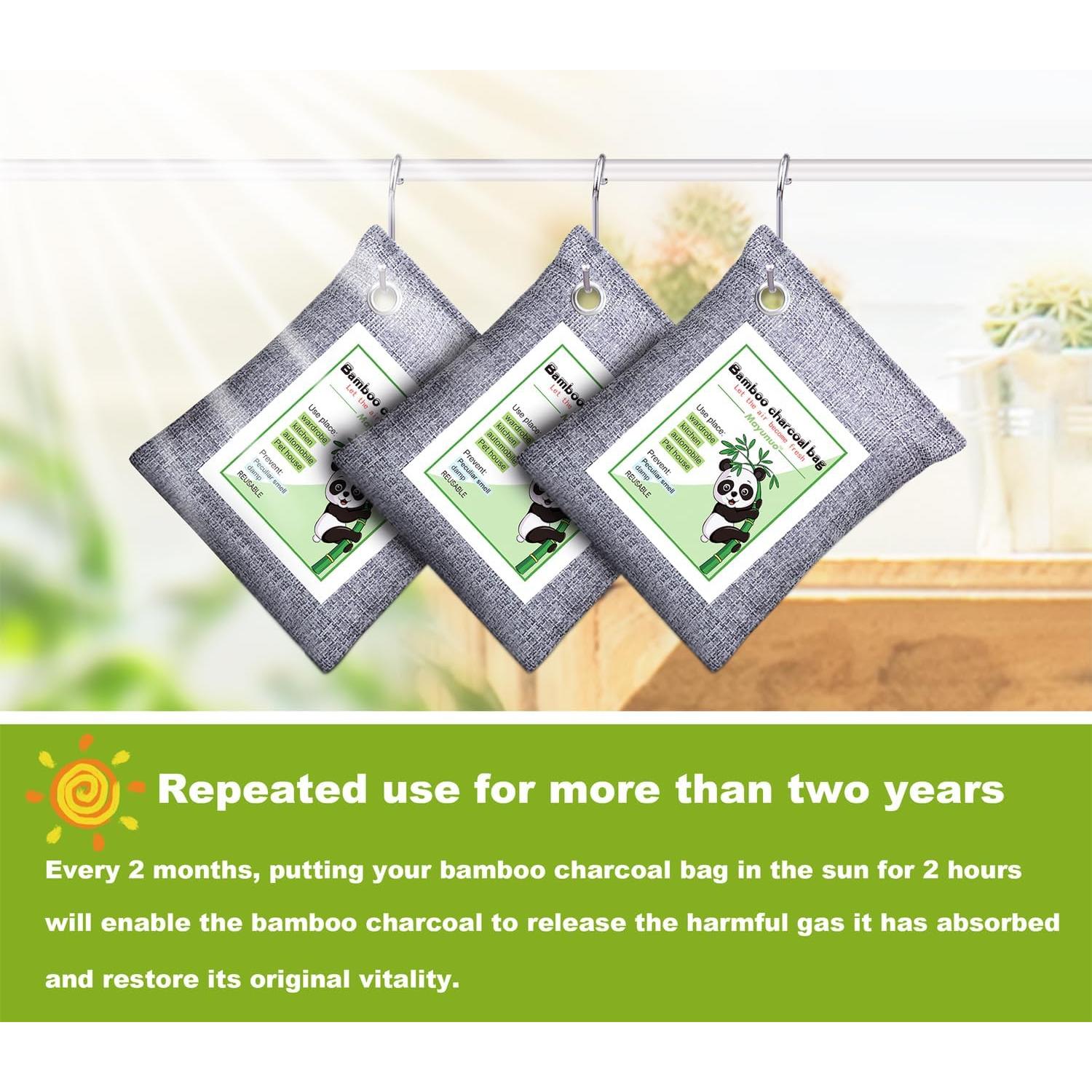 Absorbente de Olores de Carbón Activado Mayunuo - Paquete de 3