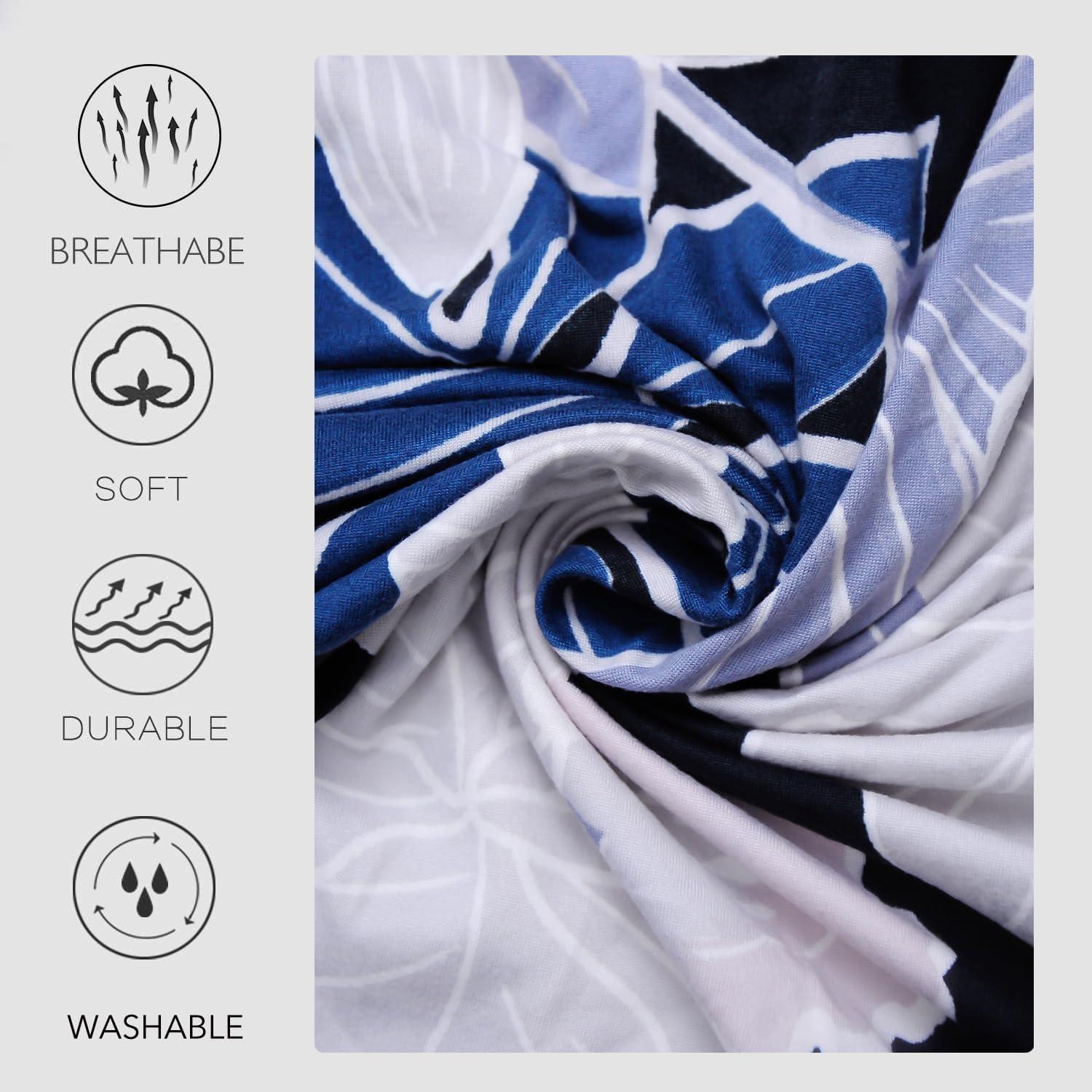 Funda de Silla Deisy Dee Moderna 1.6 oz Algodón Flor Blanca