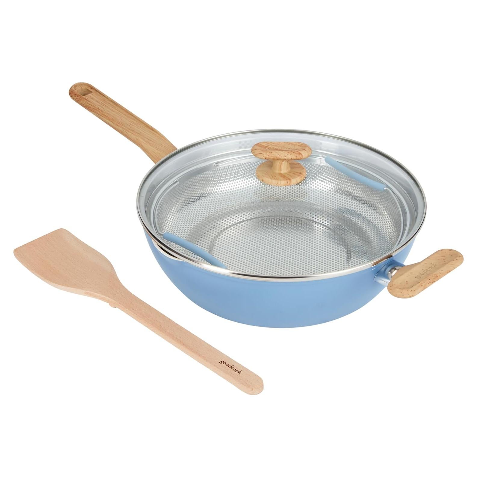 Sartén Saludable GoodCook 3.4L Cerámica Titanio Inducción