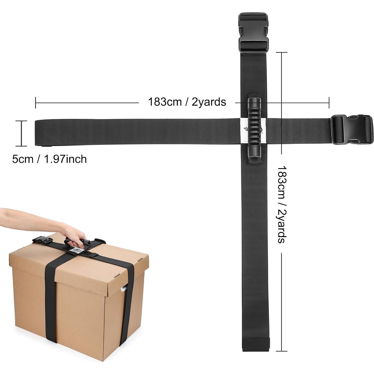 Correa de Transporte JIPIMON Ajustable para Cajas Pesadas 0.29kg