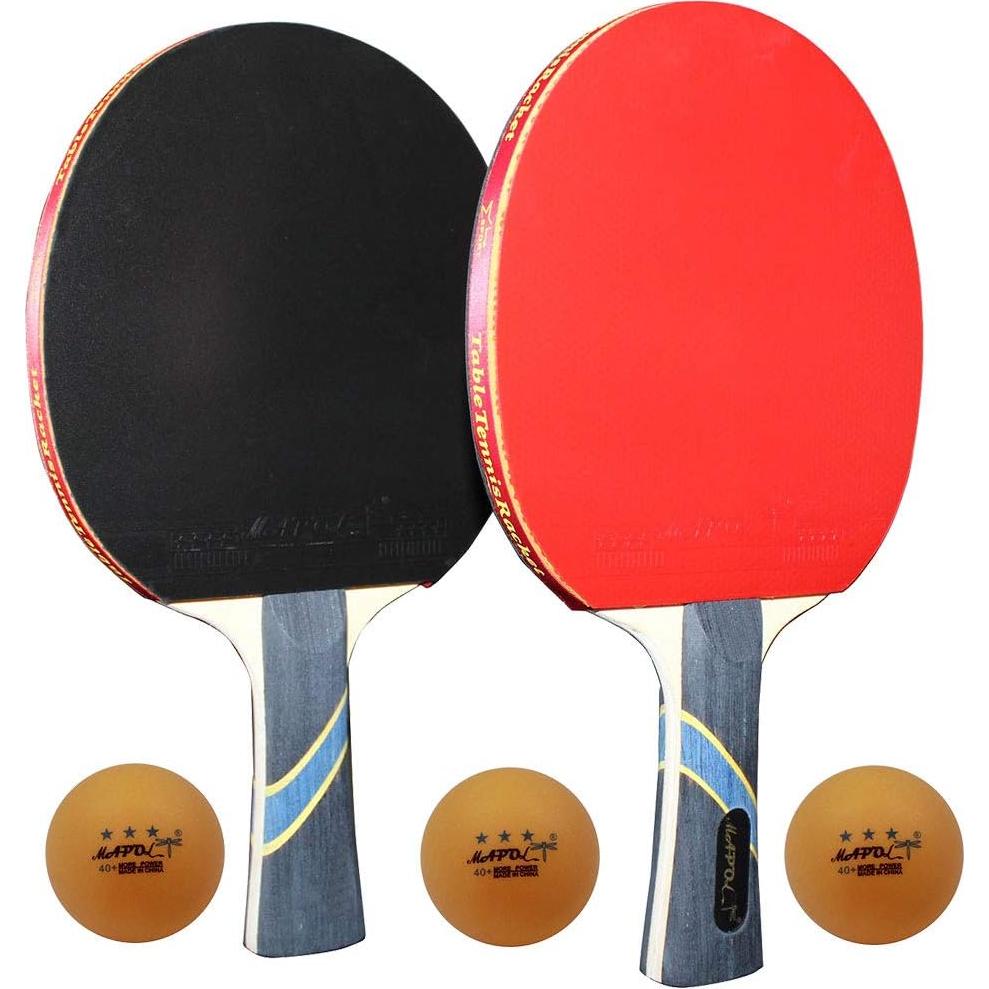 Palas de Ping Pong MAPOL FBA_MP-005 Set de 2 con Pelotas