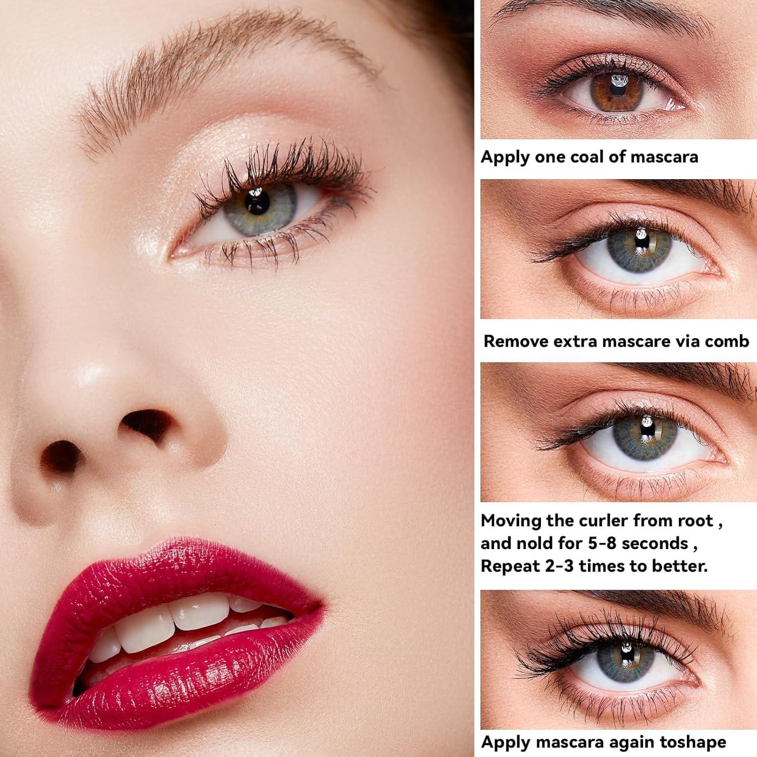 Rizador de Pestañas Eléctrico Acavado Verde, 3 Temperaturas