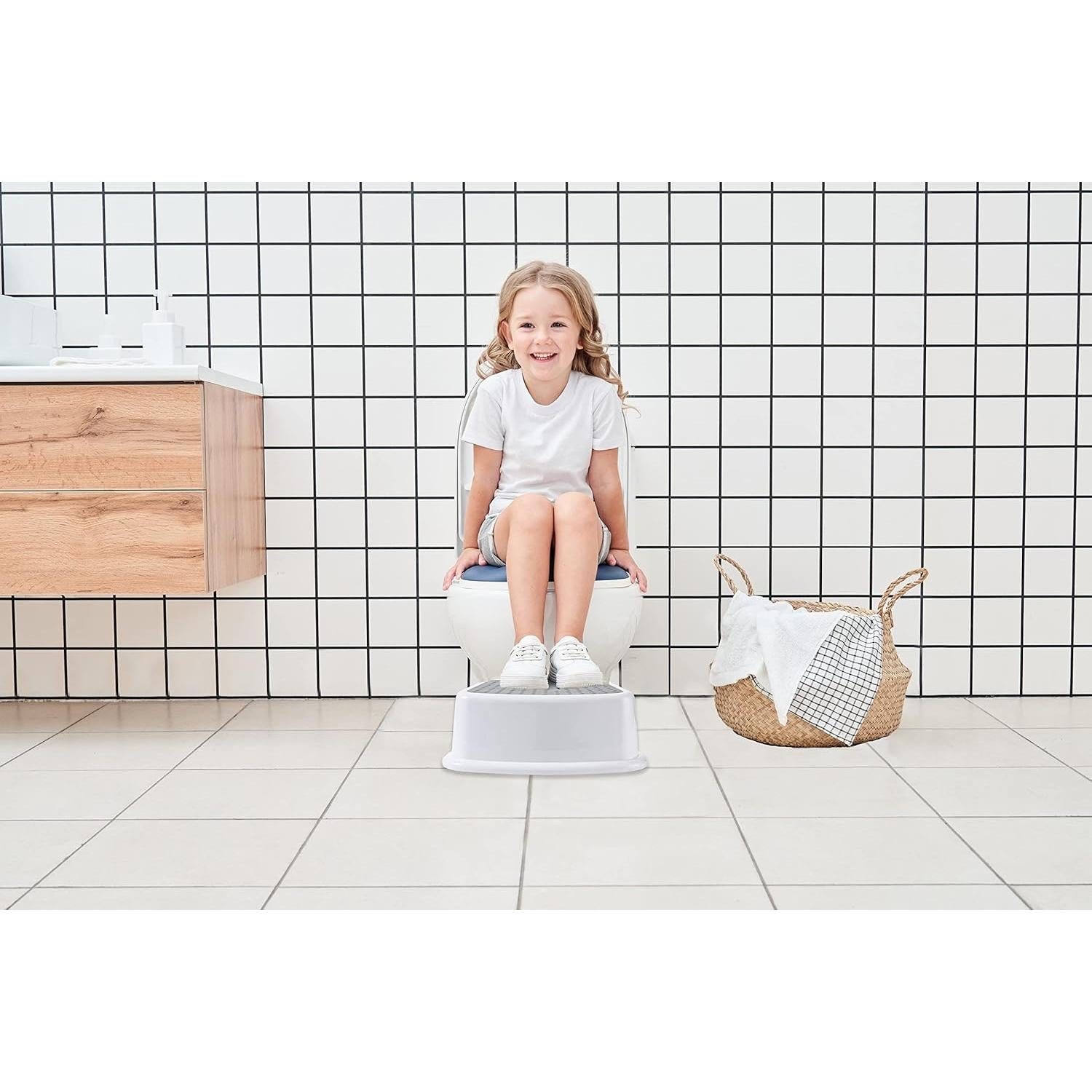 Taburete Antideslizante UNCLE WU para Niños y Adultos - 1 Paso