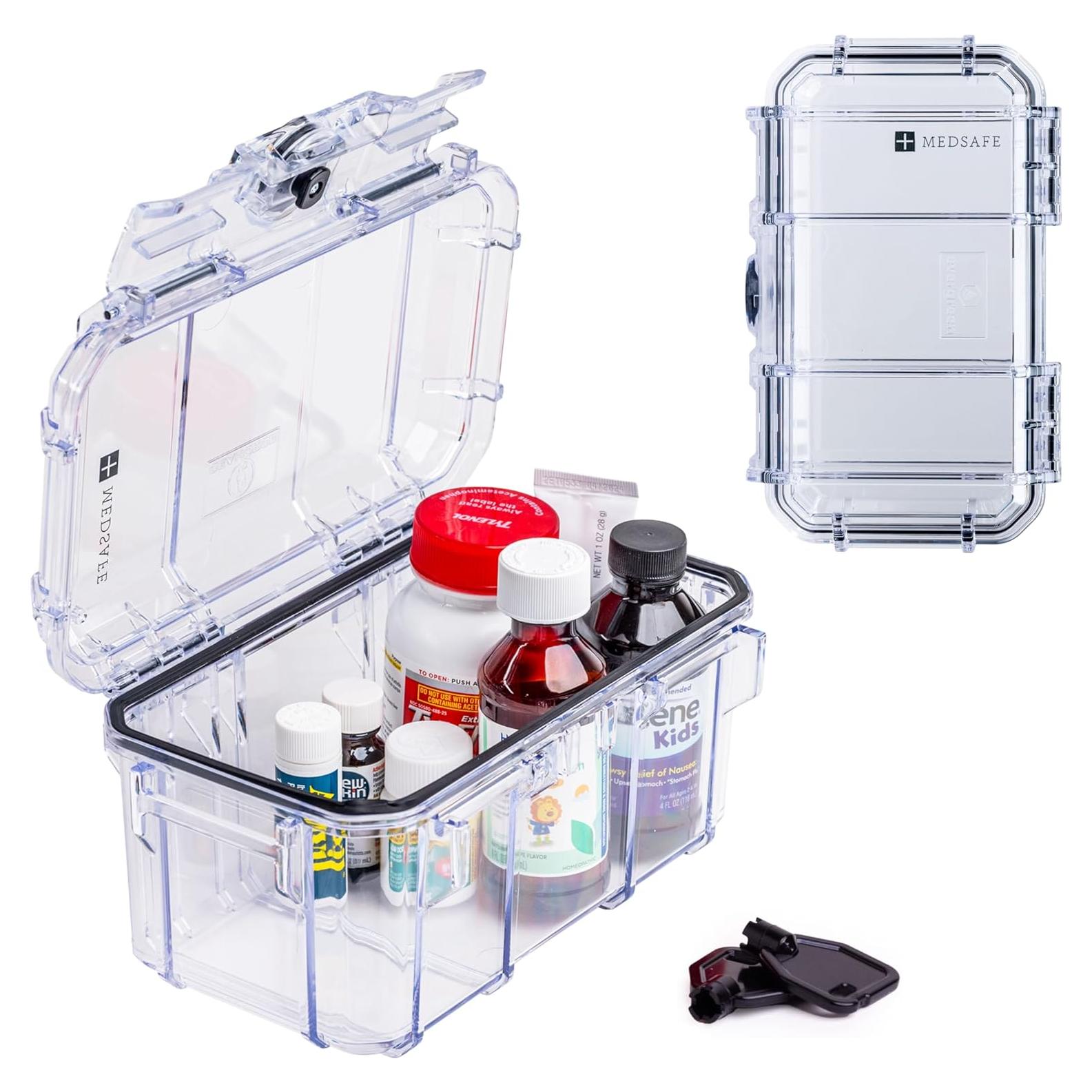 Caja de Almacenamiento de Medicamentos Evergreen MedSafe 23.9x14.7cm