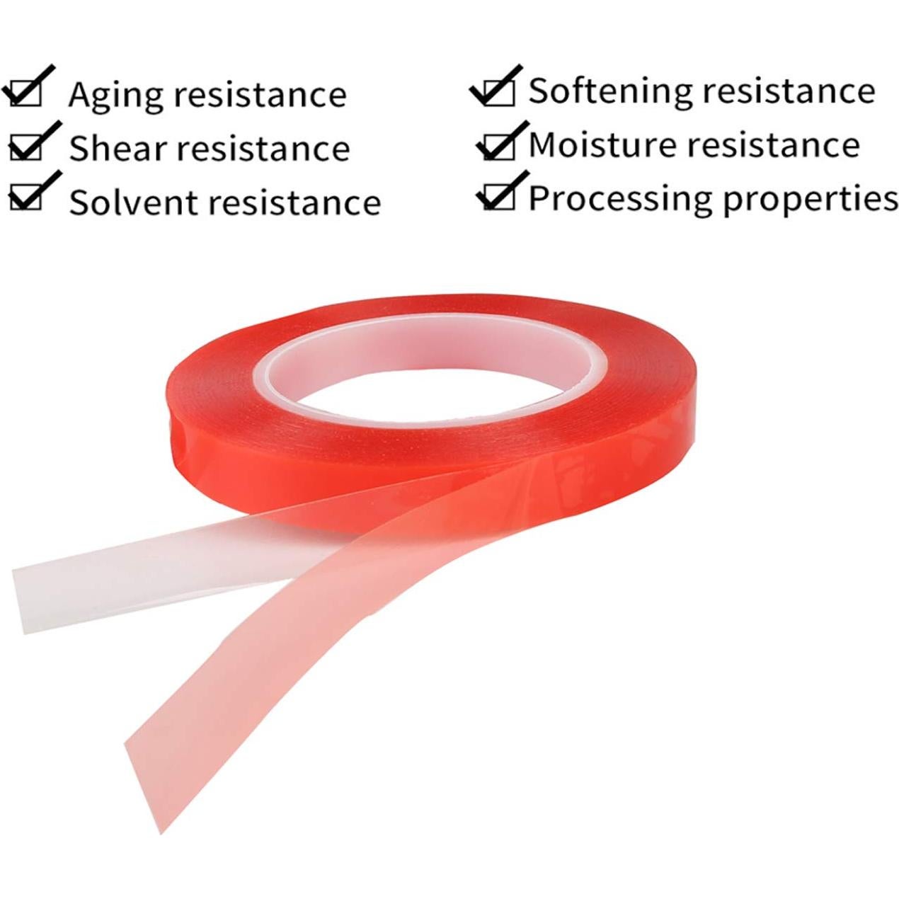 Cinta Adhesiva Doble Cara Transparente Kaisiking 15mm x 25m