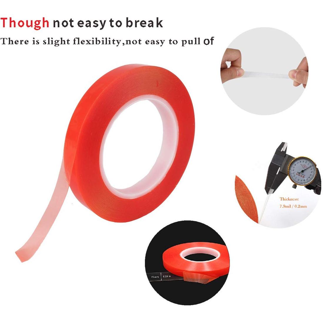 Cinta Adhesiva Doble Cara Transparente Kaisiking 15mm x 25m