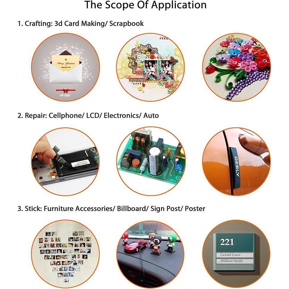 Cinta Adhesiva Doble Cara Transparente Kaisiking 15mm x 25m