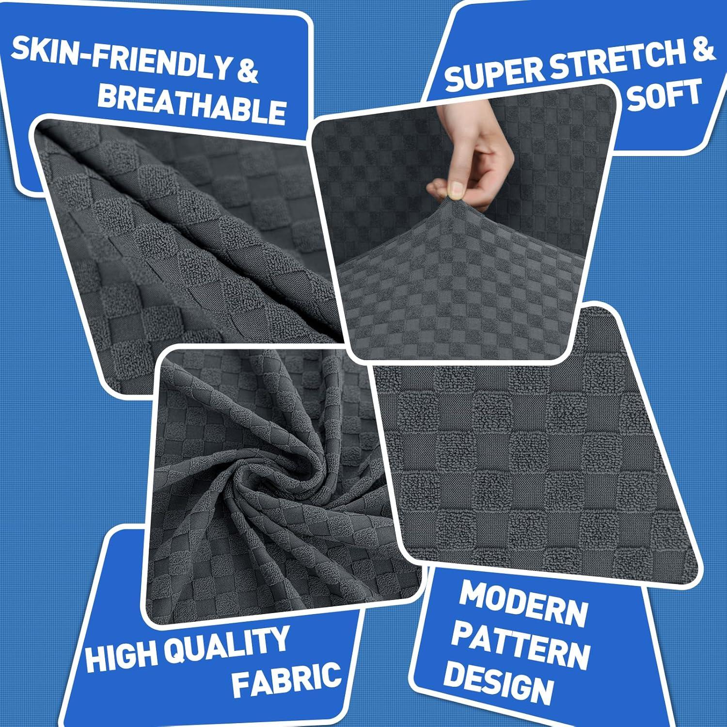 Funda de Silla MAXIJIN Jacquard 2 Piezas Antideslizante